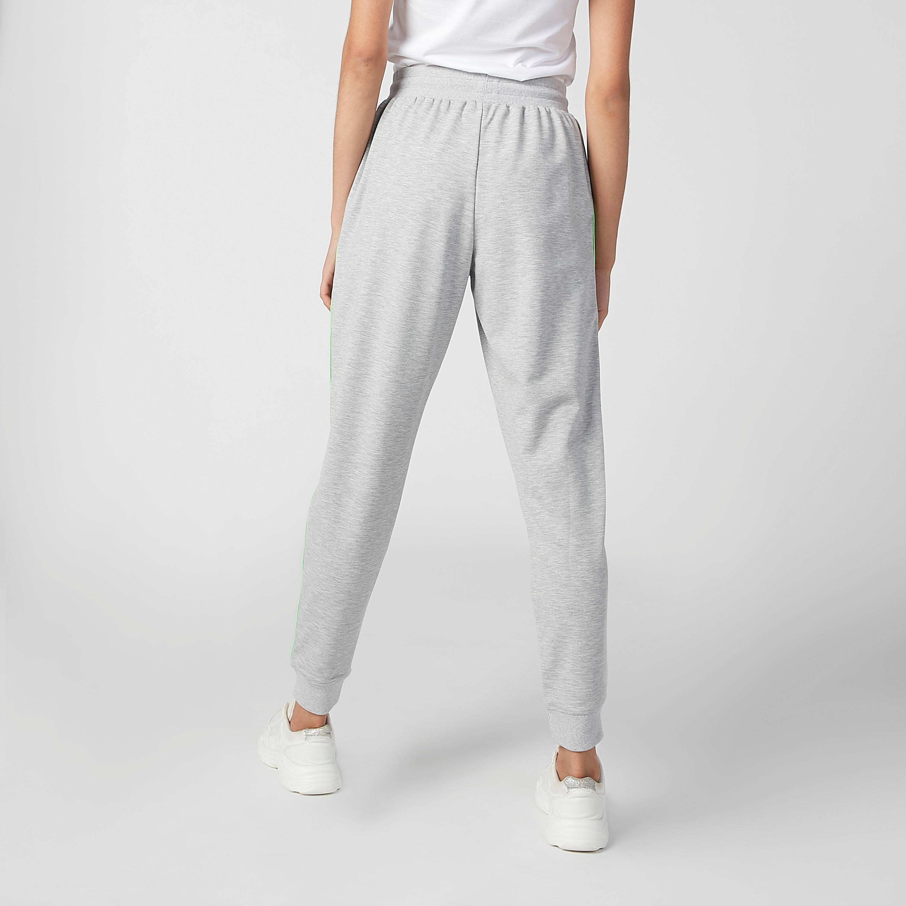 بنطلون رياضي بخصر متوسط الارتفاع وشريطة بطبعات-women-clothing-bottoms-joggers-image-5