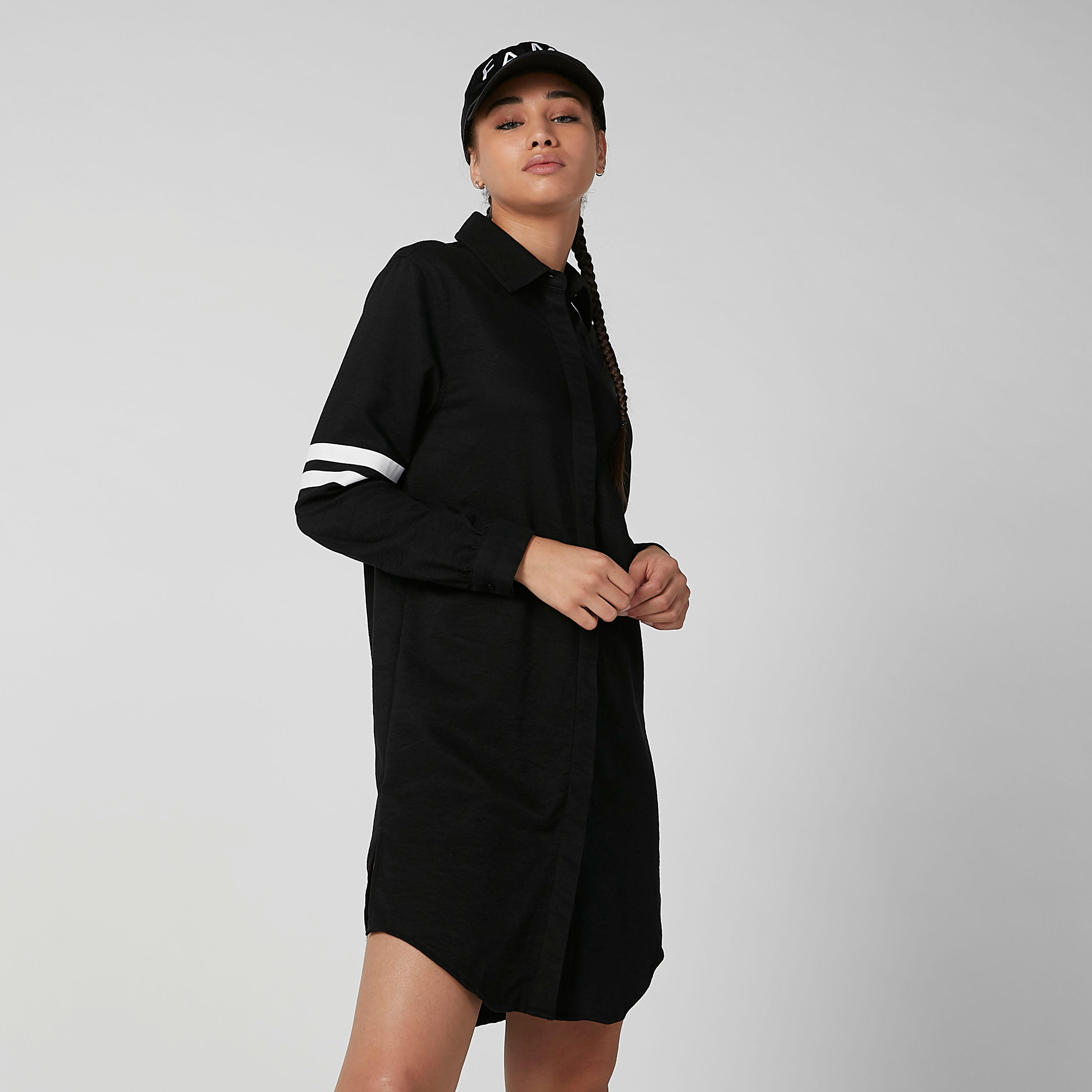 فستان قميص بياقة عاديّة وأكمام طويلة وطبعات-women-clothing-dresses-image-2
