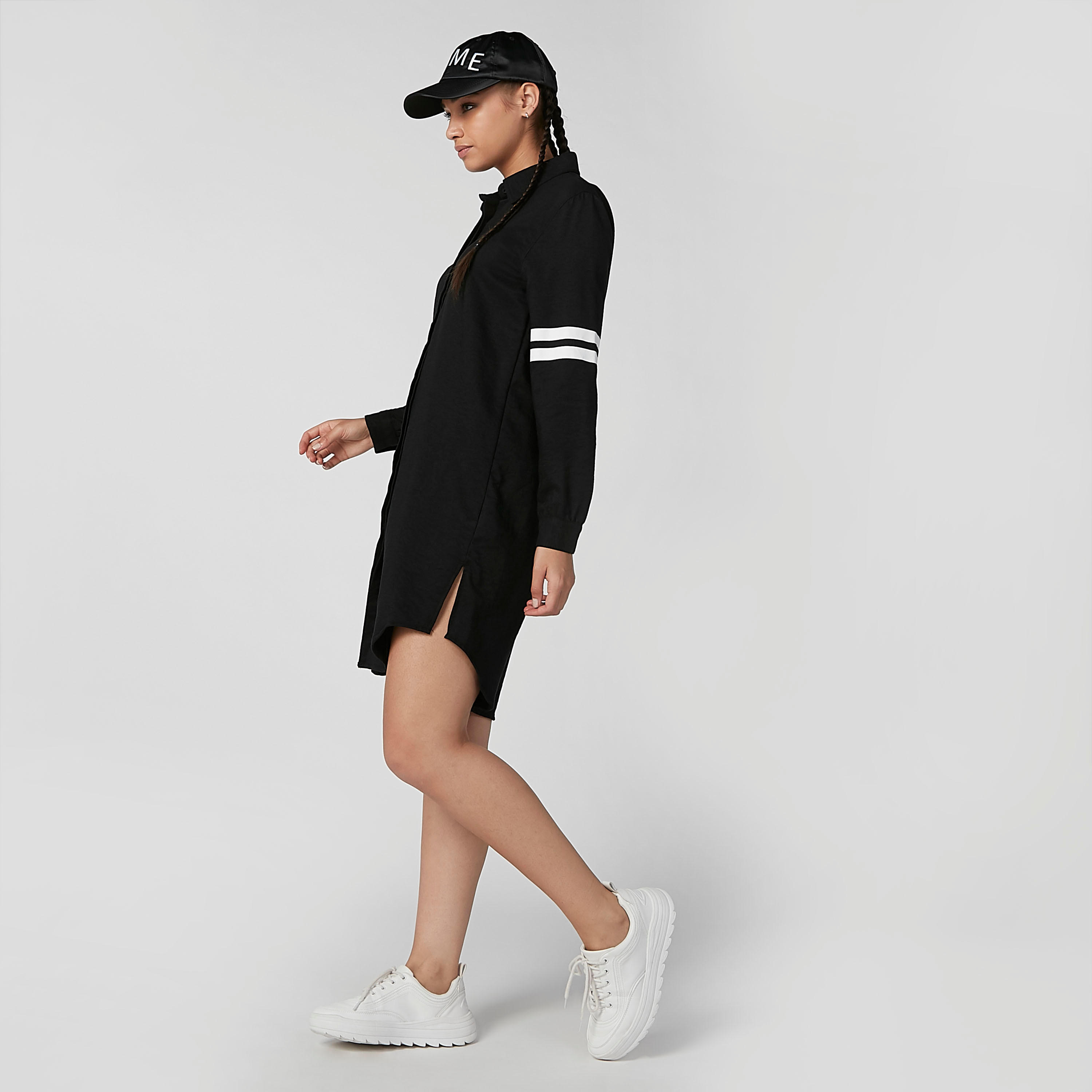 فستان قميص بياقة عاديّة وأكمام طويلة وطبعات-women-clothing-dresses-image-4