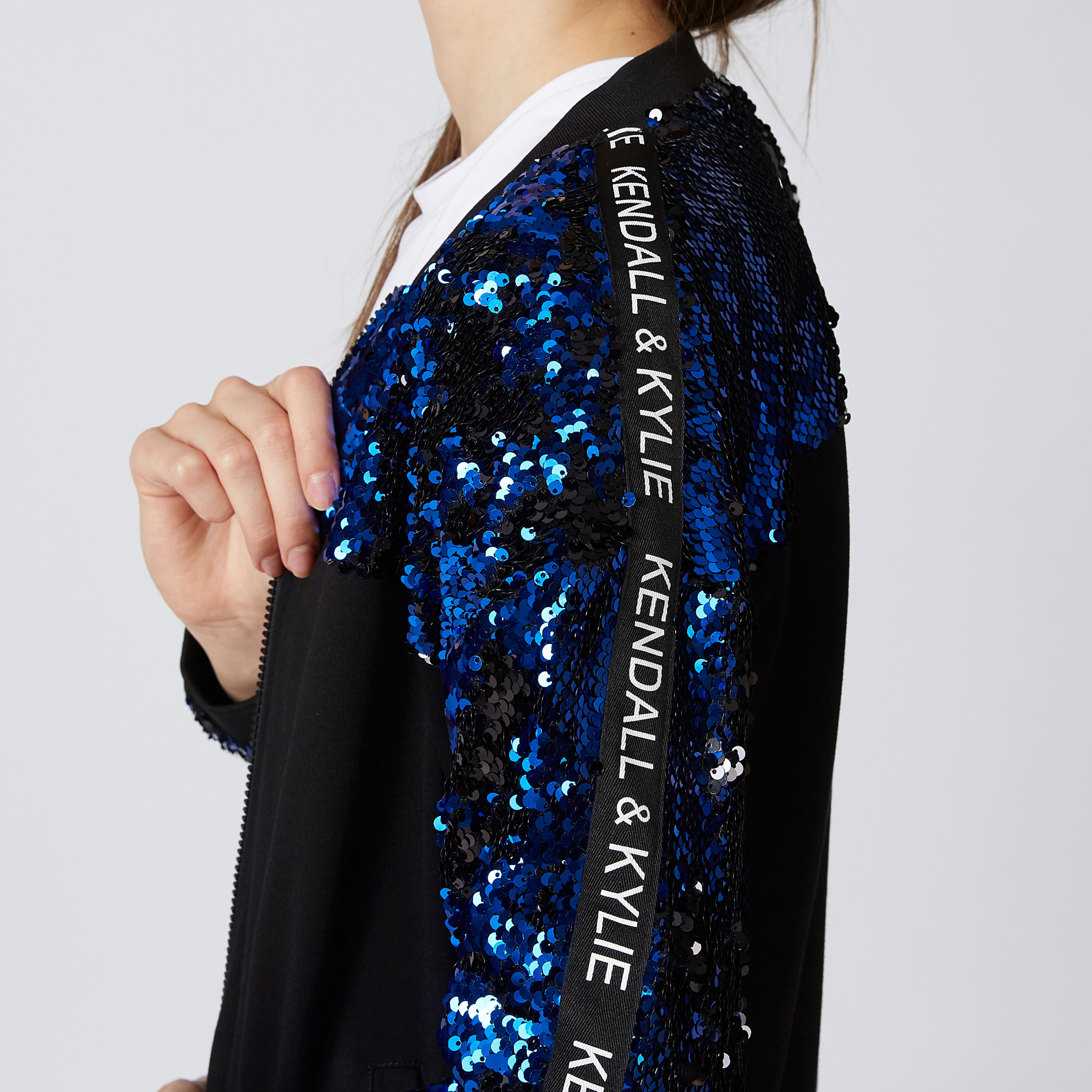Embellished Bomber Jacket with Typographic Taping and Side Pockets-women-winterwear-coatsandjackets-jackets-image-4