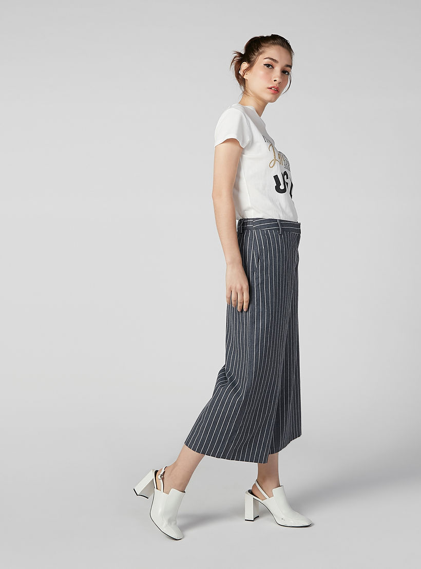 Printed T-shirt with Round Neck and Cap Sleeves-women-clothing-tshirts-image-1