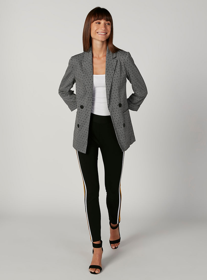 بنطلون بونتي سكيني بخصر متوسط الارتفاع وشريطة-women-clothing-bottoms-trousers-image-2