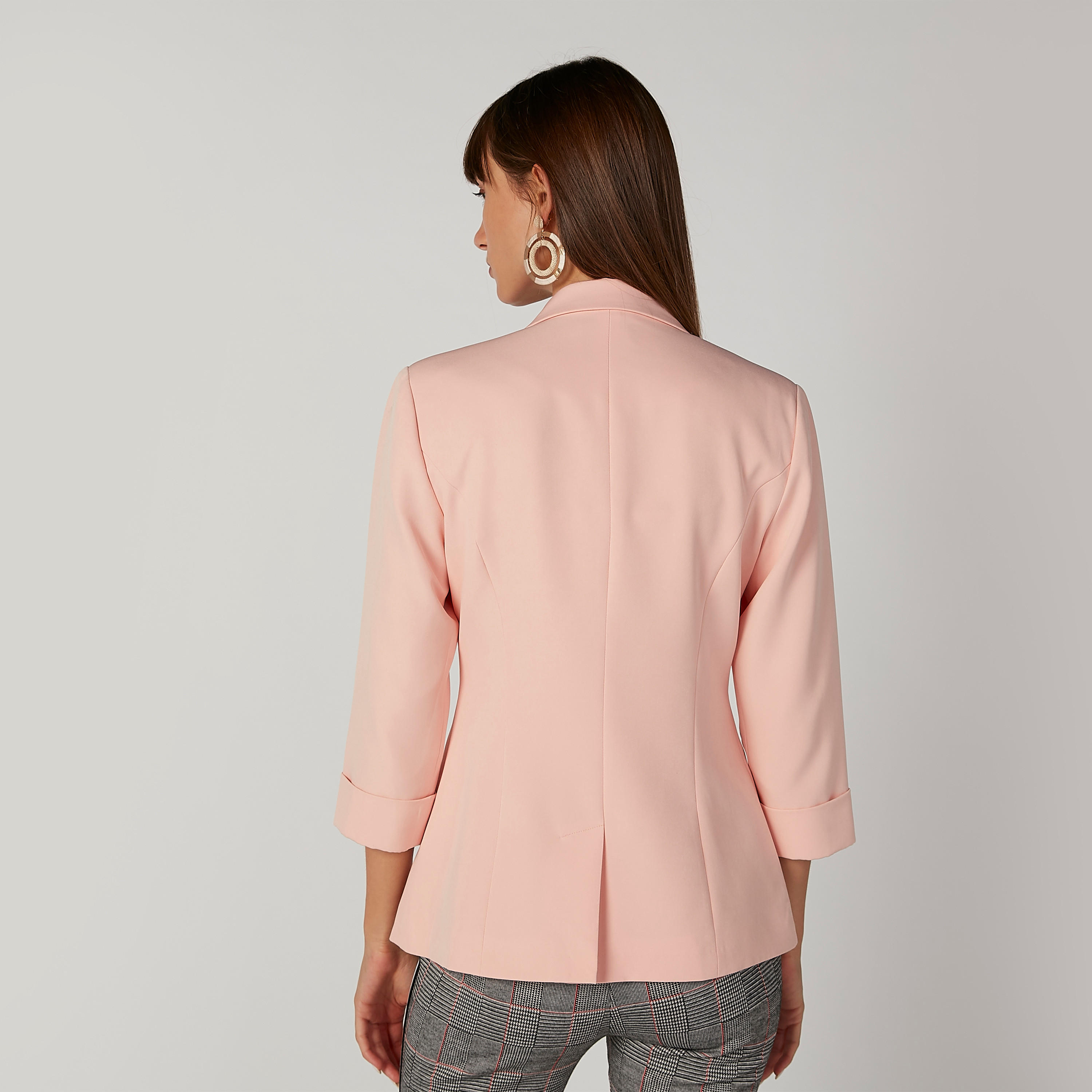 بليزر سادة بياقة طويلة وجيوب بطيّة-women-clothing-coatsandjackets-blazers-image-5