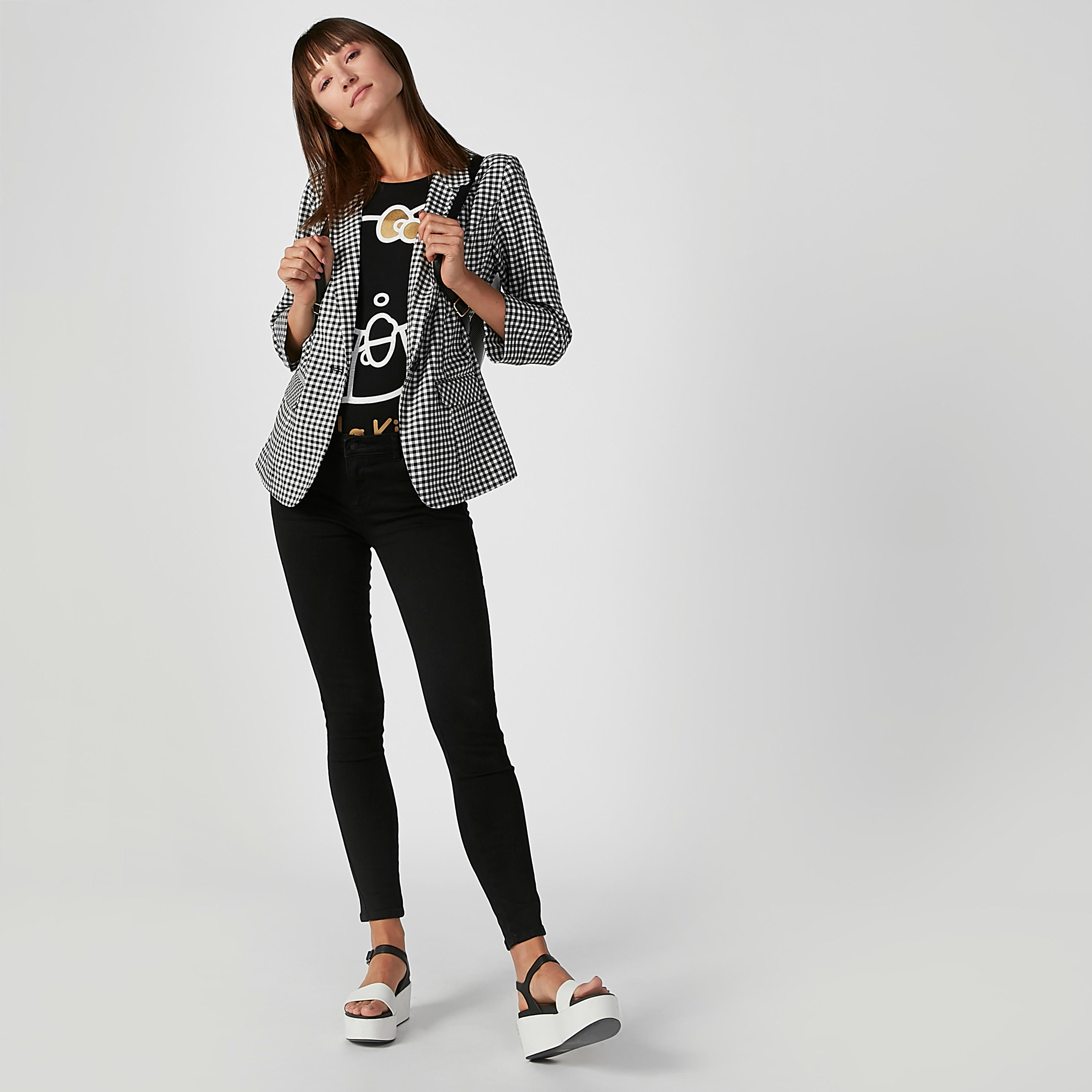 بليزر كاروهات بياقة طويلة وجيوب بطيّة-women-clothing-coatsandjackets-blazers-image-6