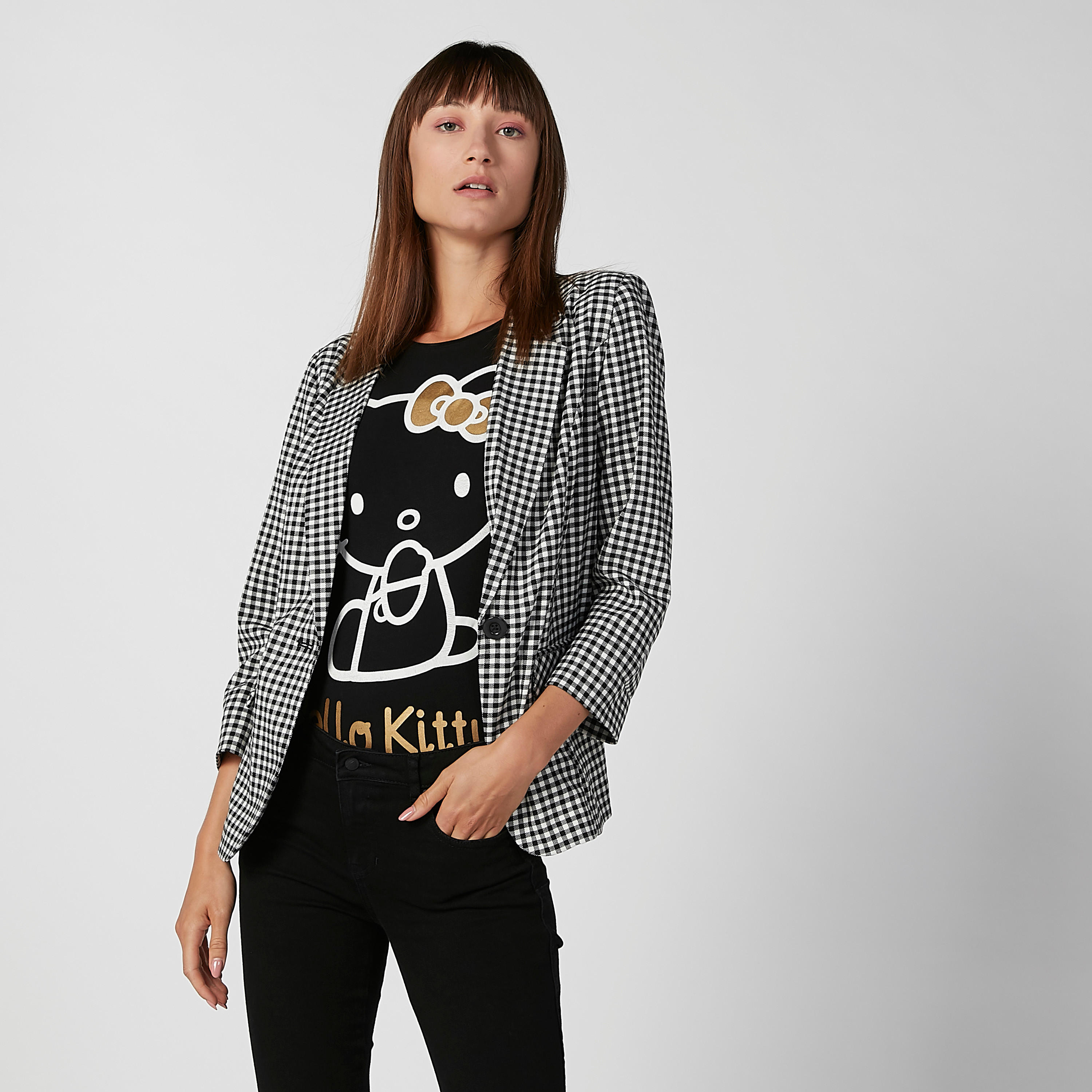 بليزر كاروهات بياقة طويلة وجيوب بطيّة-women-clothing-coatsandjackets-blazers-image-4