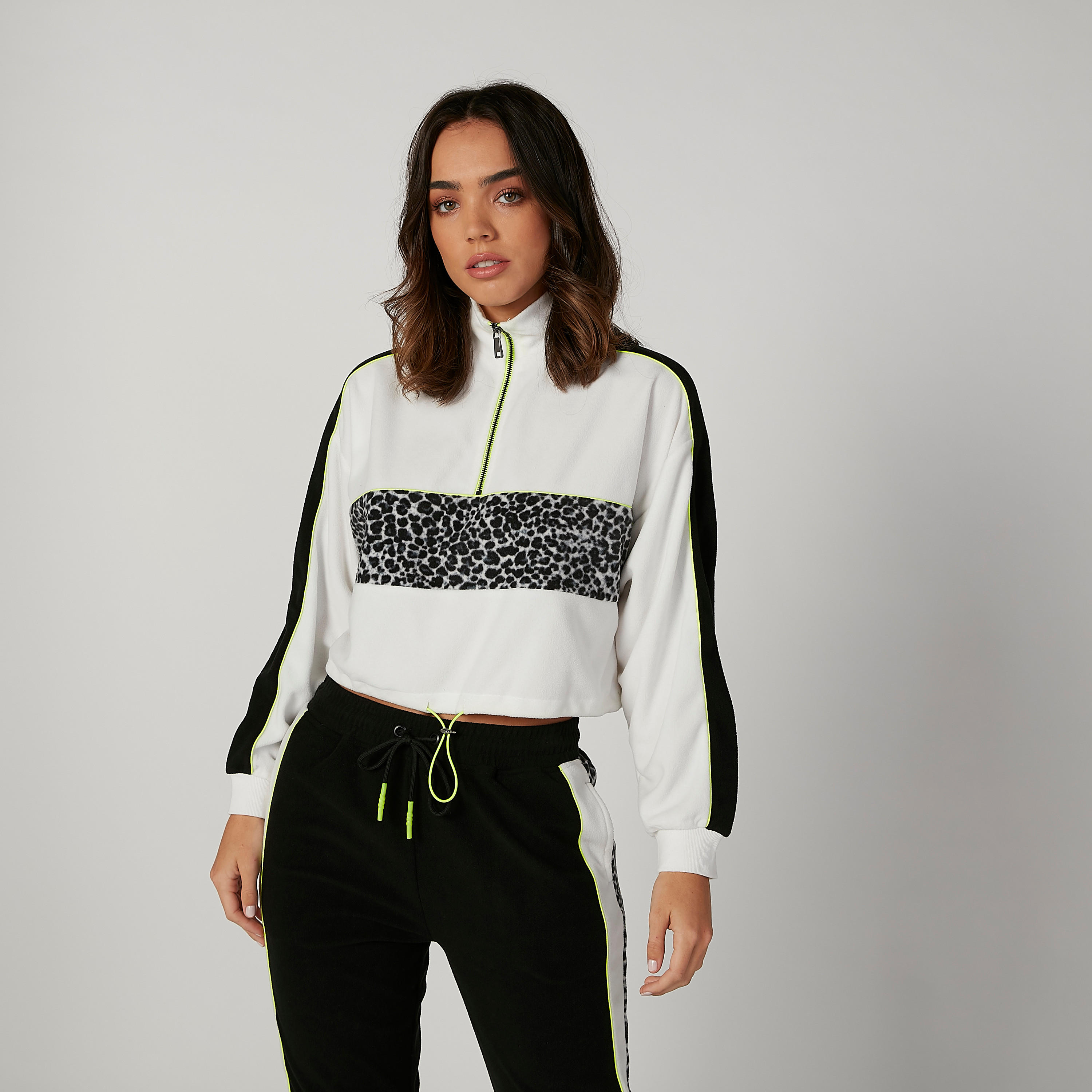 Printed Jacket with High Neck and Long Sleeves-women-winterwear-coatsandjackets-jackets-image-3