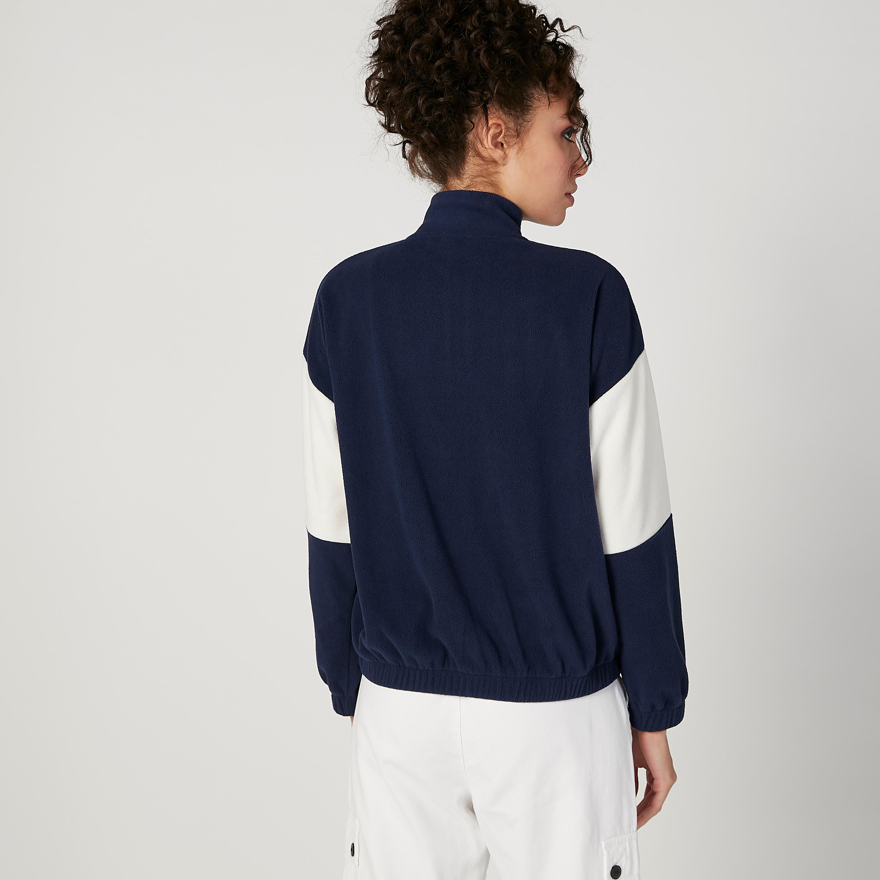 سويت شيرت بنمط كتل الألوان بأكمام طويلة وسحّاب-women-winterwear-hoodiesandsweatshirts-sweatshirts-image-3
