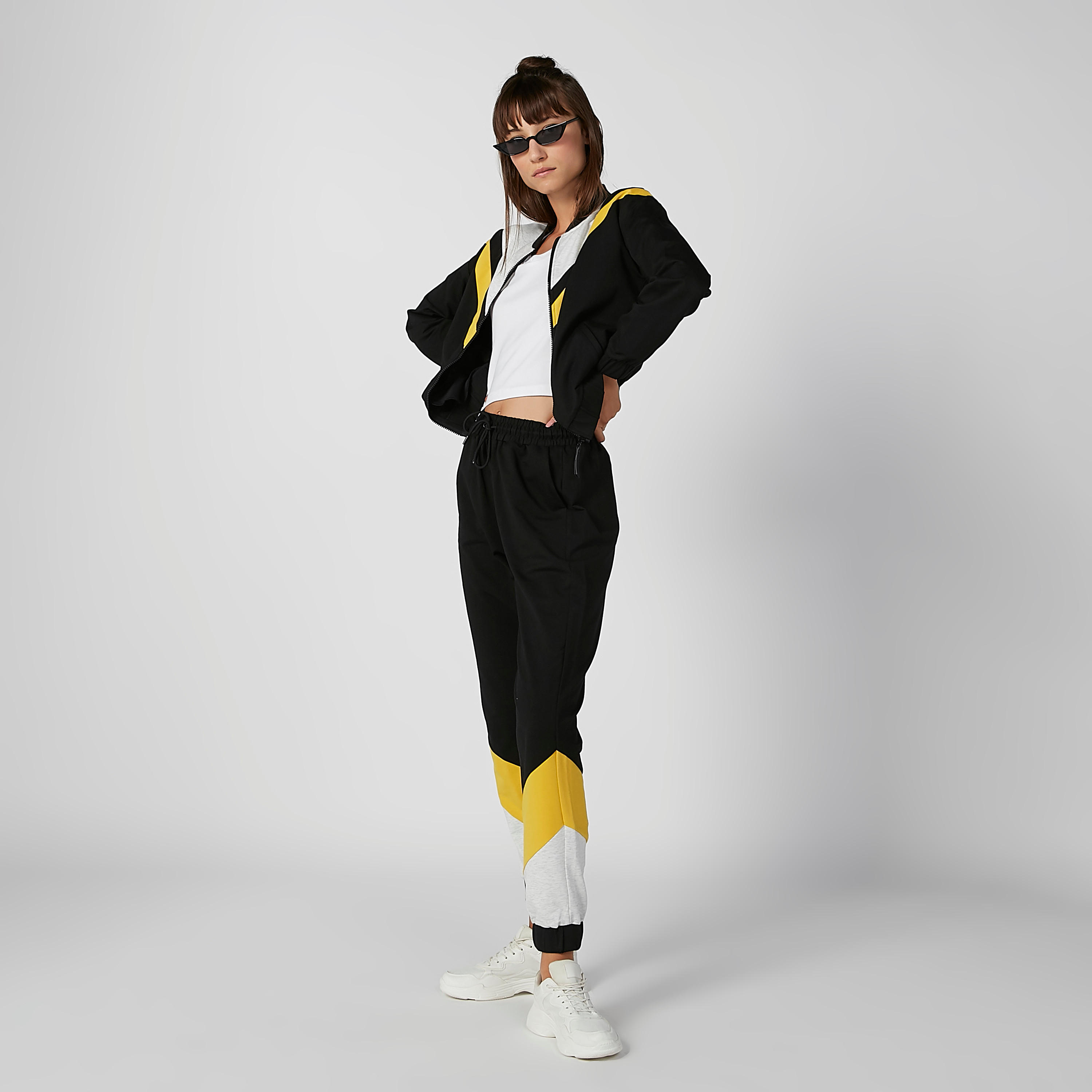 Full Length Printed Mid Waist Jog Pants with Elasticised Waistband-women-clothing-bottoms-joggers-image-2