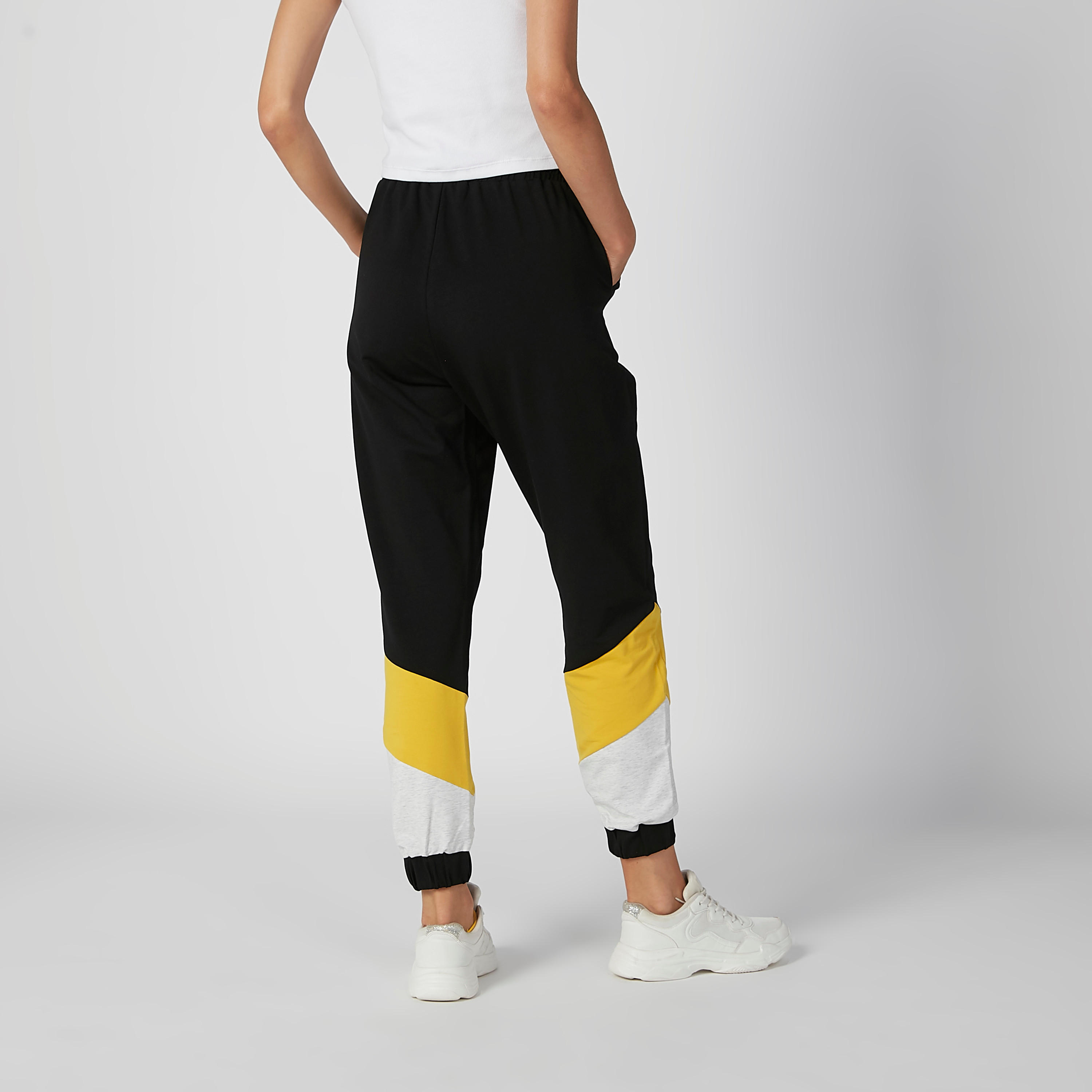 Full Length Printed Mid Waist Jog Pants with Elasticised Waistband-women-clothing-bottoms-joggers-image-4