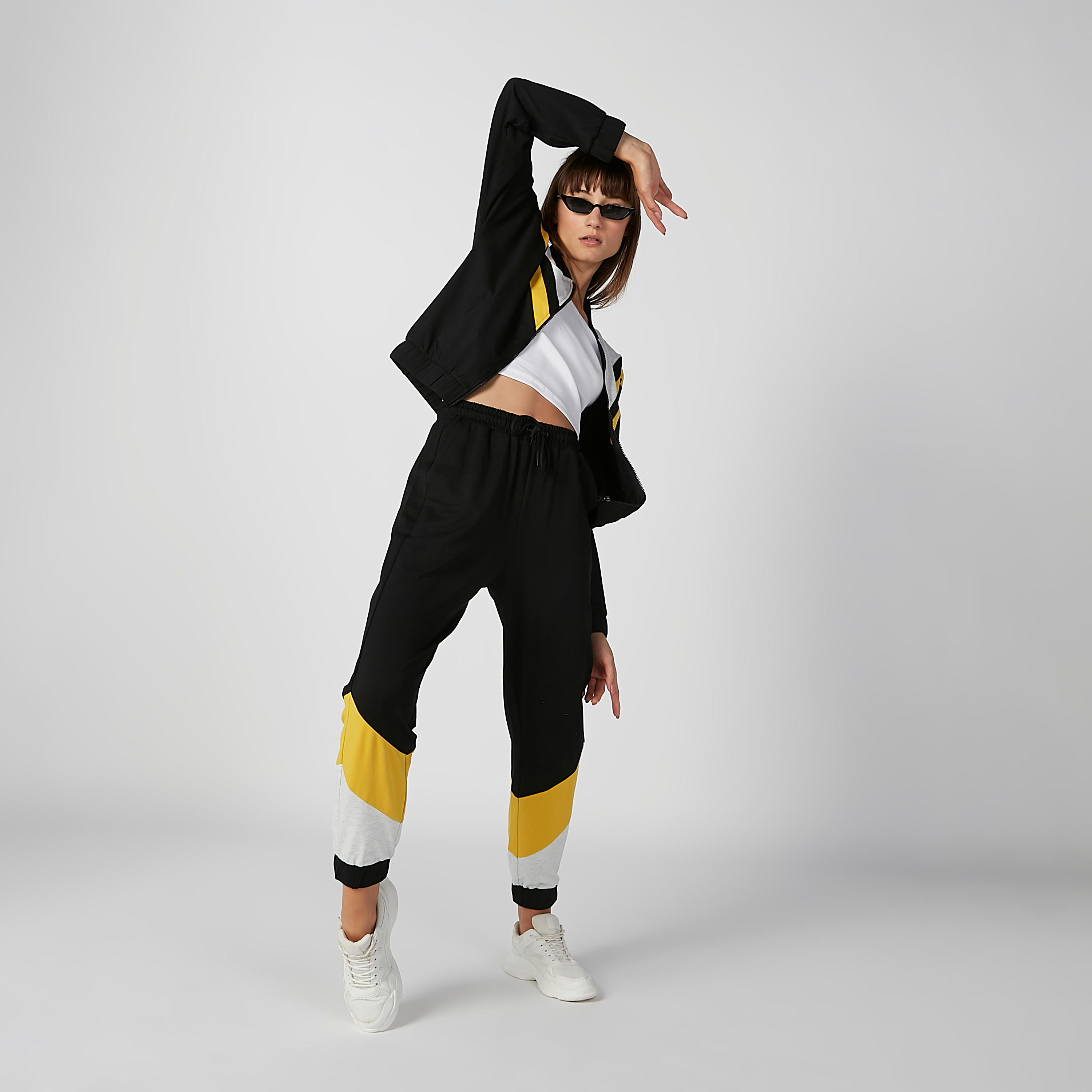 Full Length Printed Mid Waist Jog Pants with Elasticised Waistband-women-clothing-bottoms-joggers-image-5