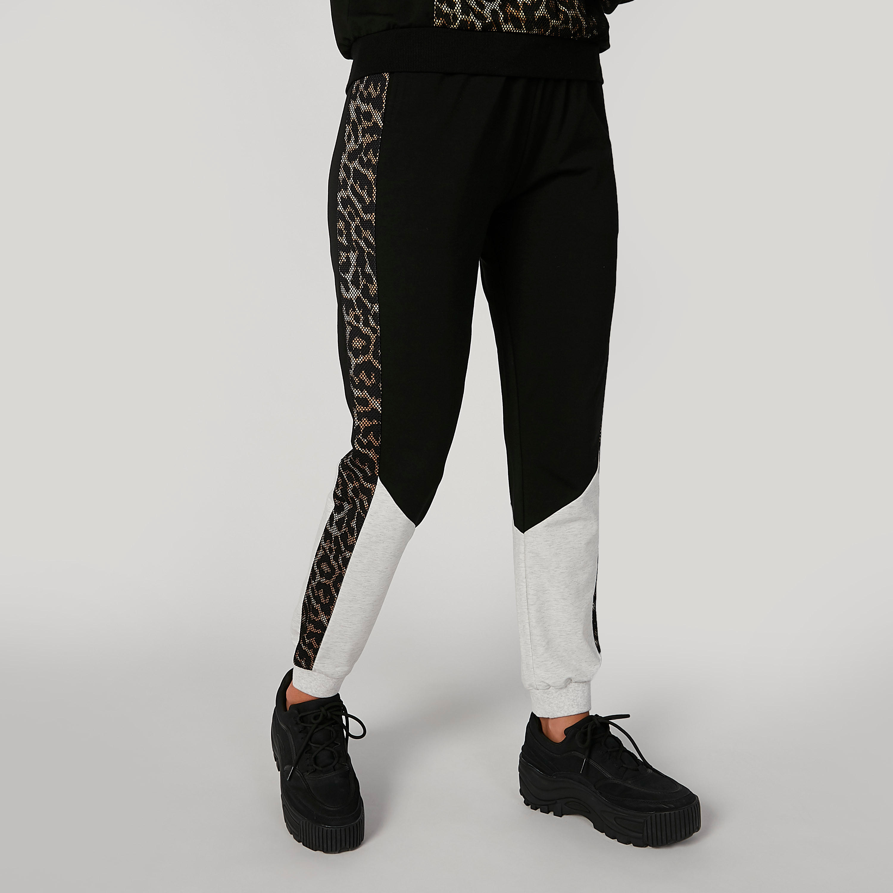 بنطلون رياضي بخصر متوسط الارتفاع وطبعات حيوانات-women-clothing-bottoms-joggers-image-4