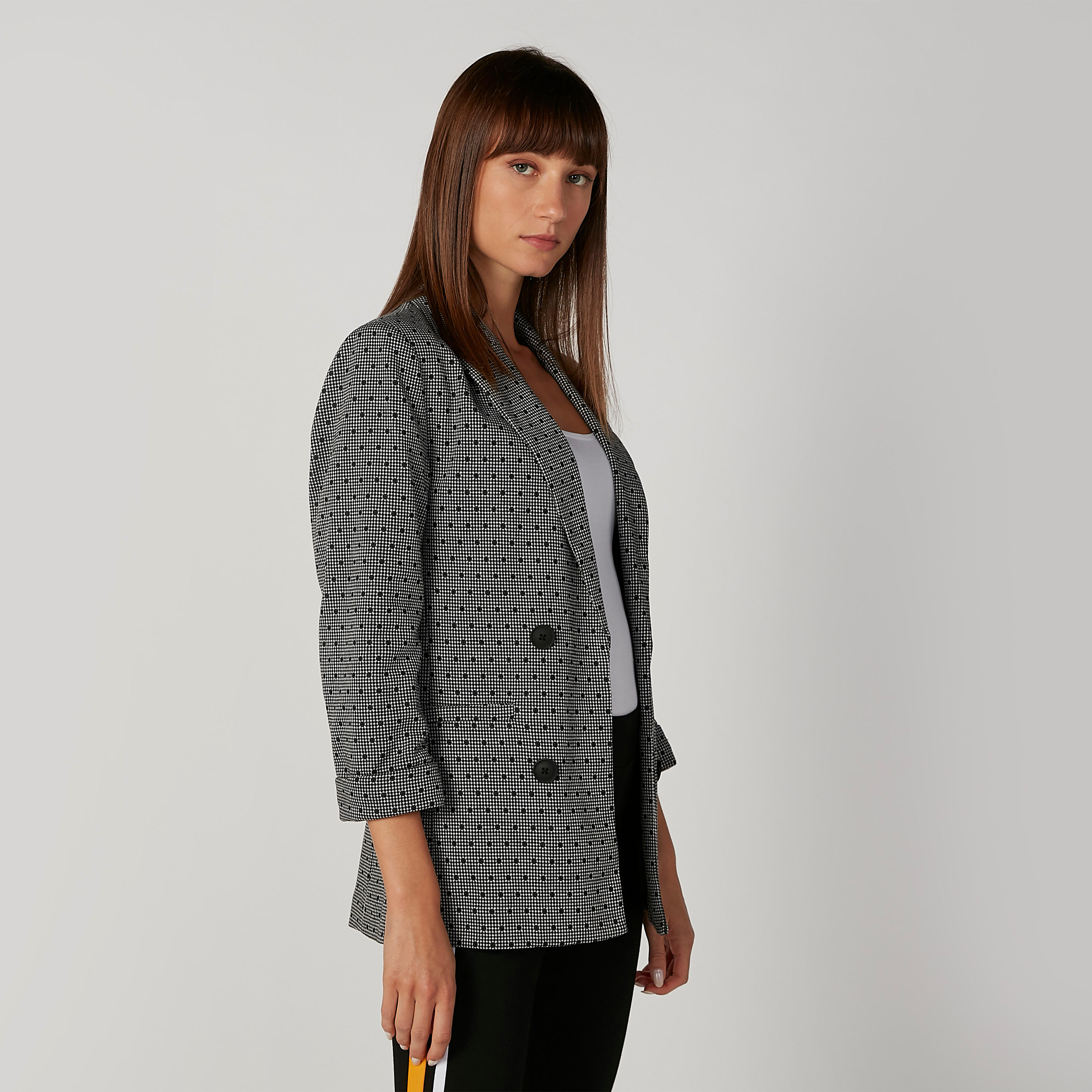 Printed Blazer with Notched Lapel and Long Sleeves-women-clothing-coatsandjackets-blazers-image-3