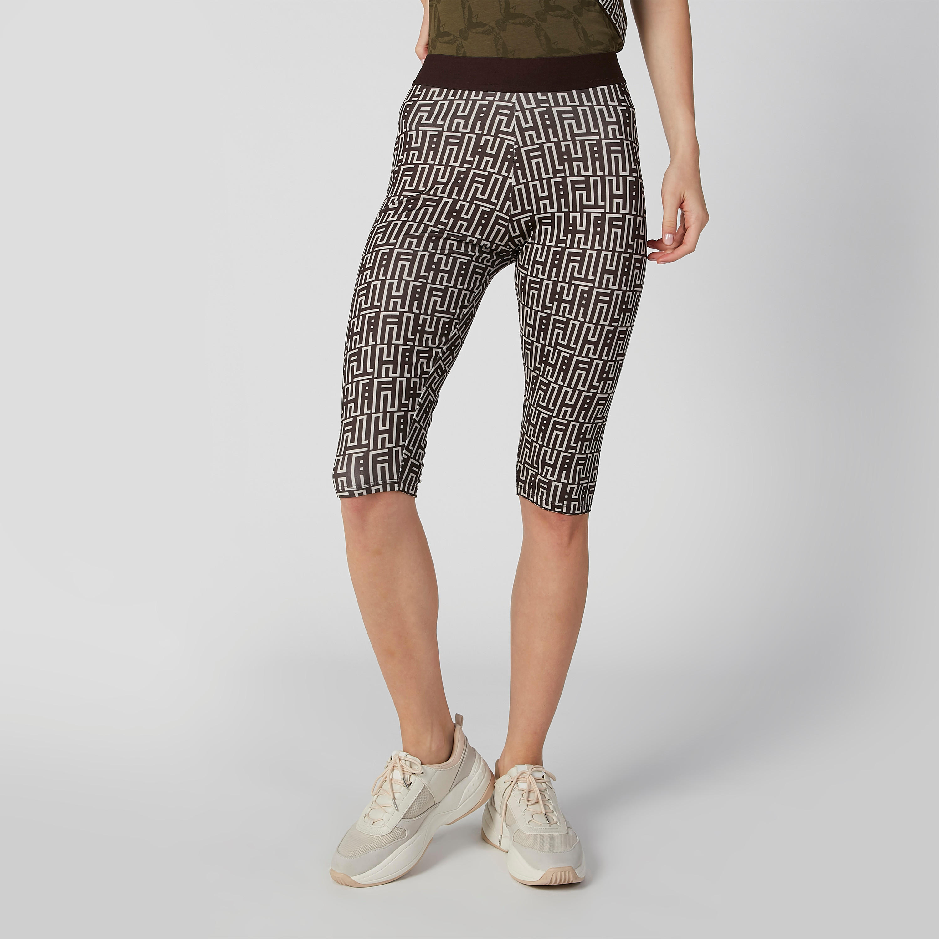 Expo 2020 Skinny Fit Printed Shorts with Elasticised Waistband-women-clothing-bottoms-shorts-image-1
