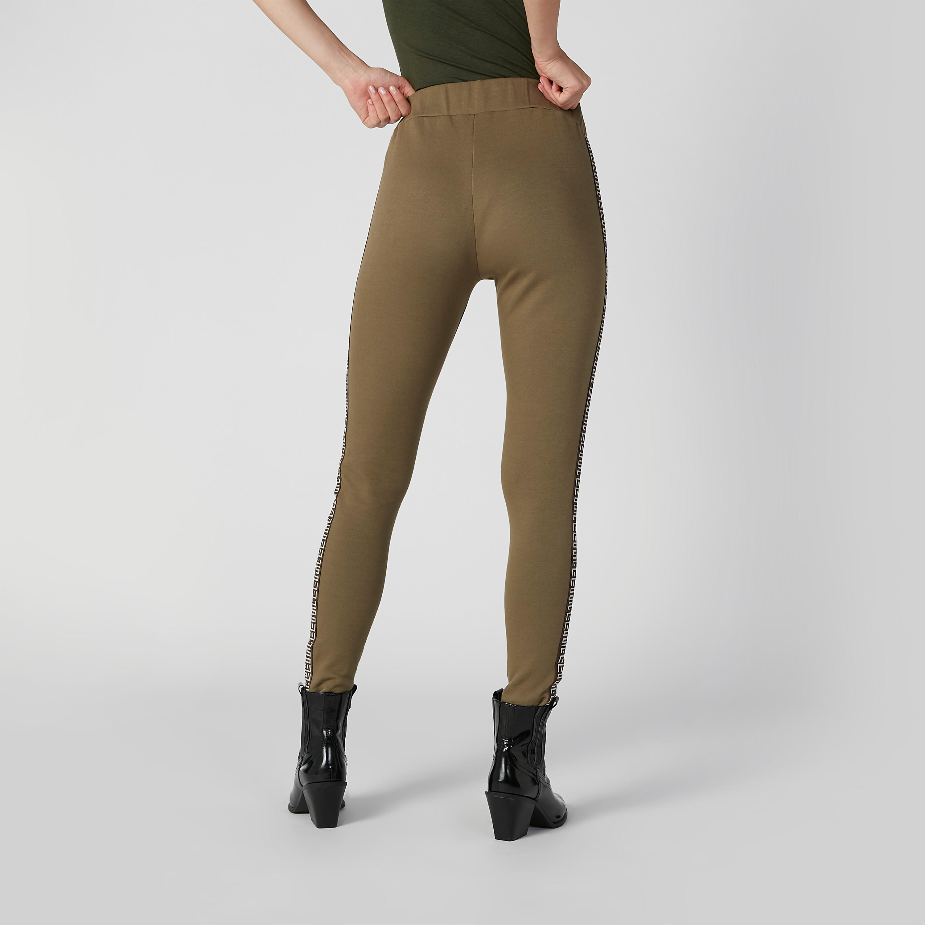 بنطال ليقنز سادة بخصر مرتفع وحزام إكسبو 2020-women-clothing-bottoms-leggings-image-4
