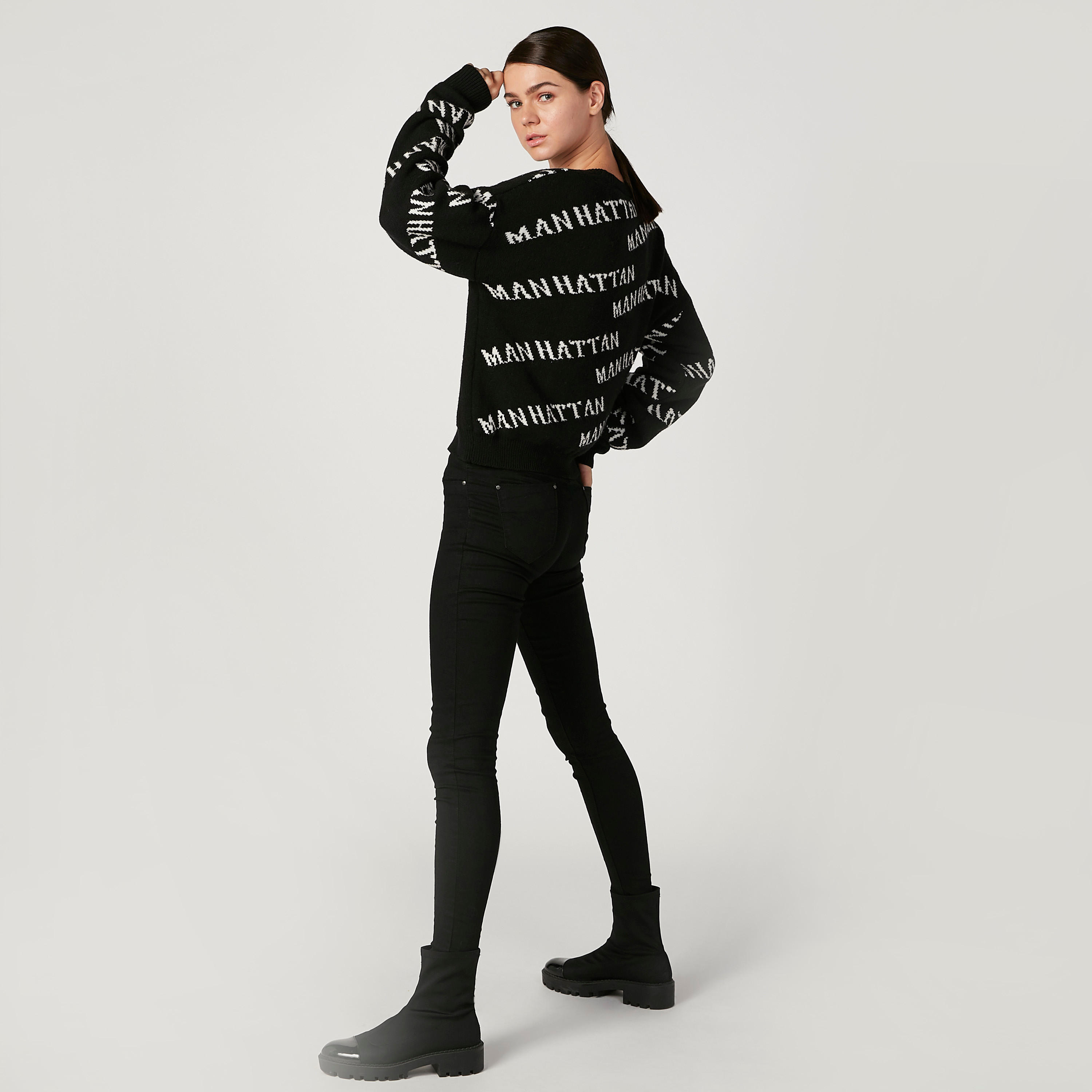 Textured Sweater with Long Sleeves and Prints-women-clothing-cardigansandjumpers-jumpers-image-2