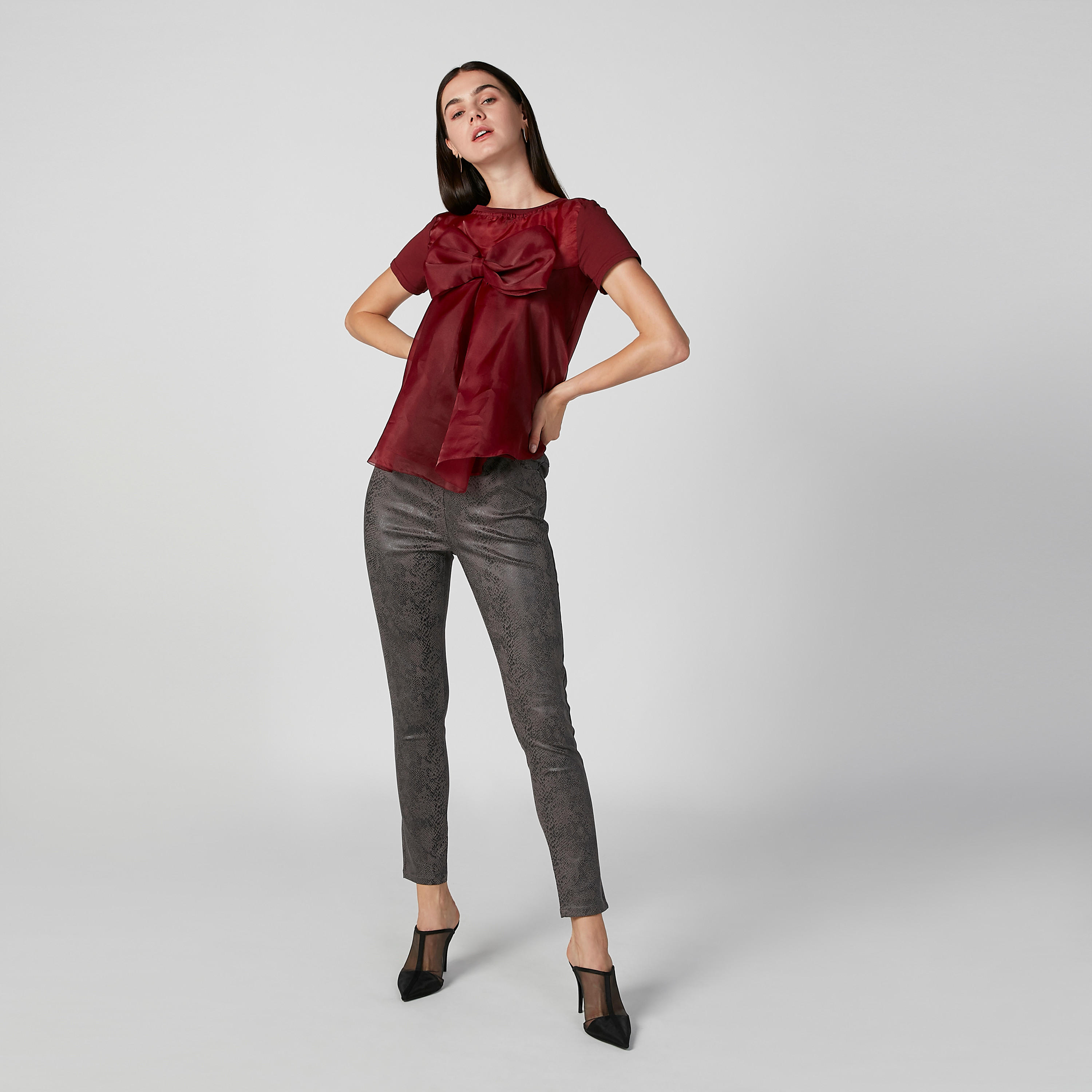 بنطلون بخصر مطاطي متوسط الارتفاع وجيوب وطبعات-women-clothing-bottoms-trousers-image-2