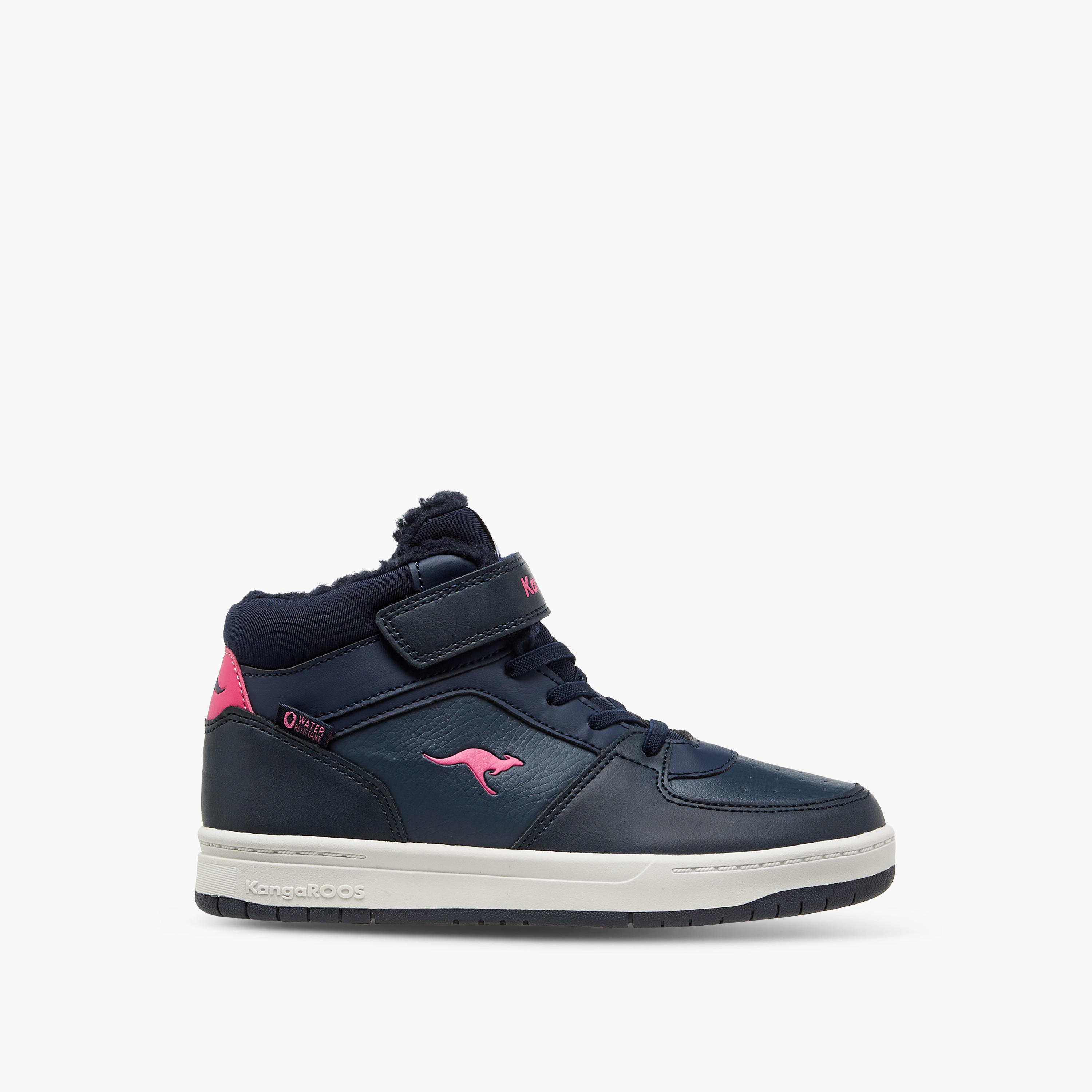 Kangaroos Girls Panelled Hook & Loop High Top Shoes-girls-shoes-sports-image-3