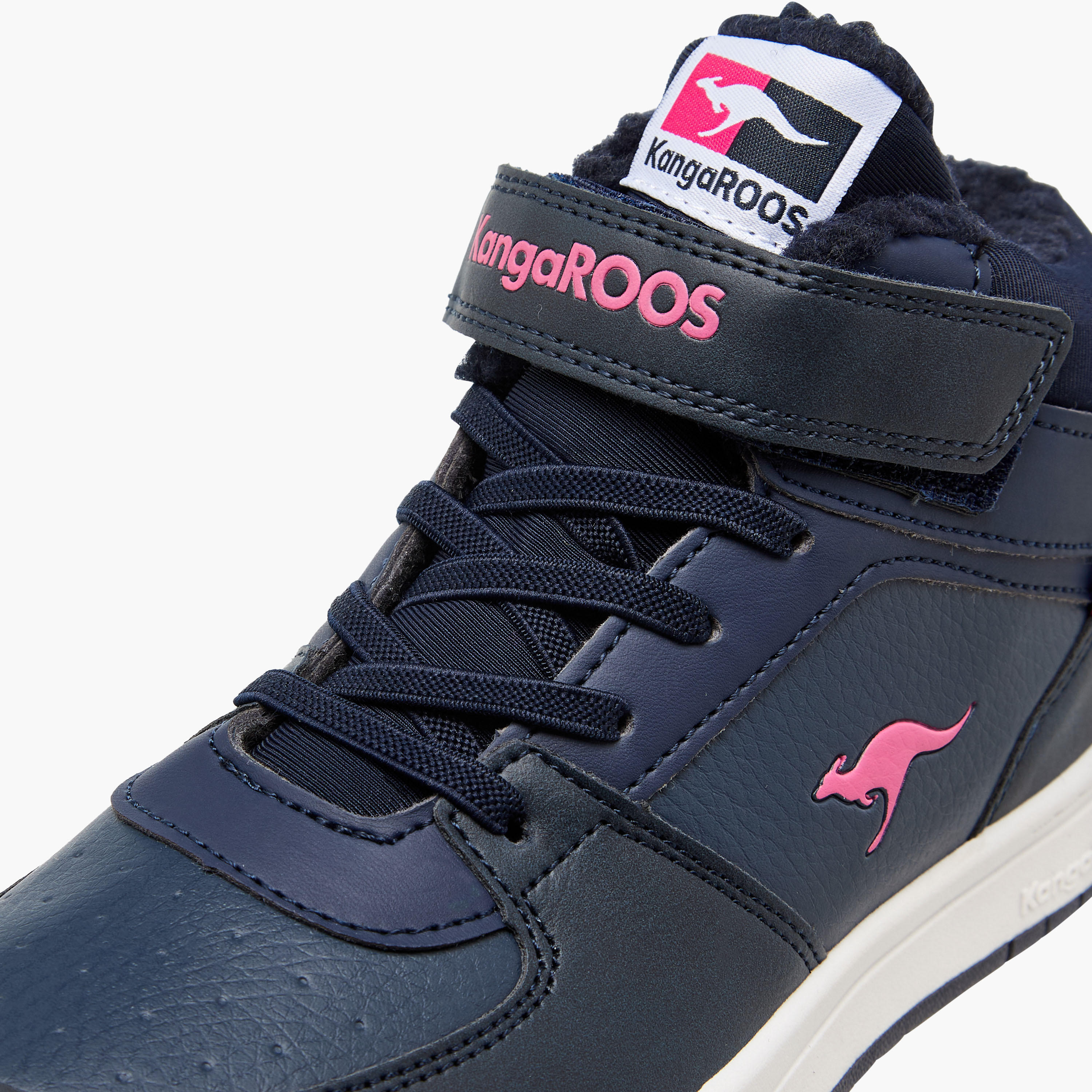 Kangaroos Girls Panelled Hook & Loop High Top Shoes-girls-shoes-sports-image-4
