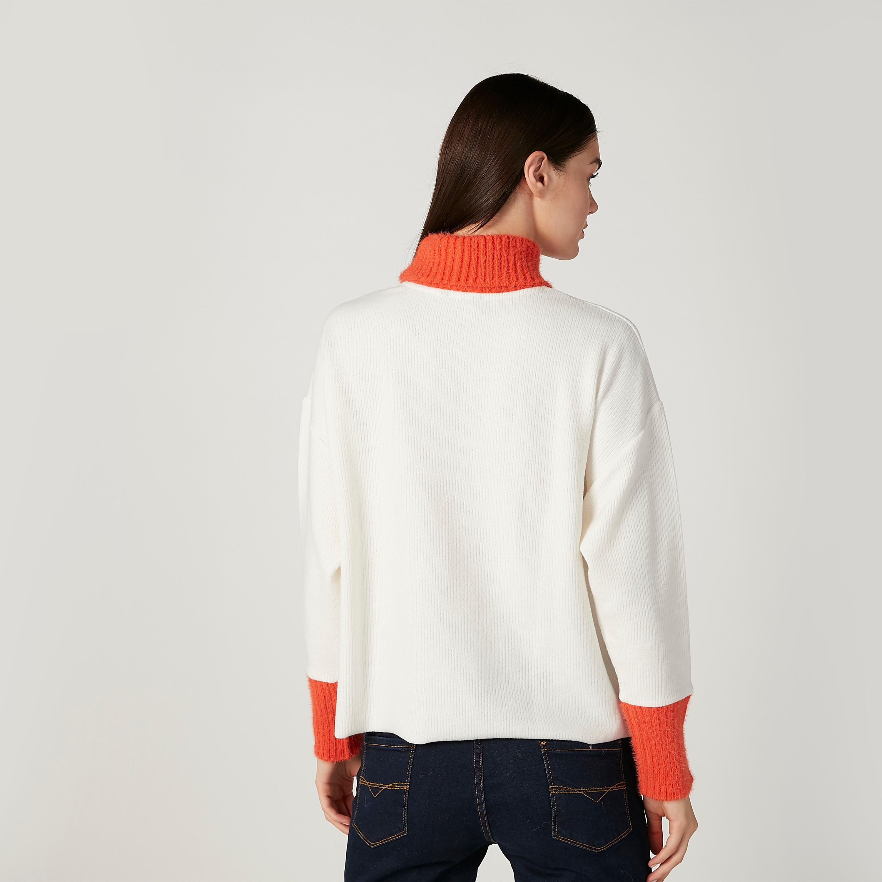 Printed Sweater with Turtle Neck and Long Sleeves-women-clothing-cardigansandjumpers-jumpers-image-4