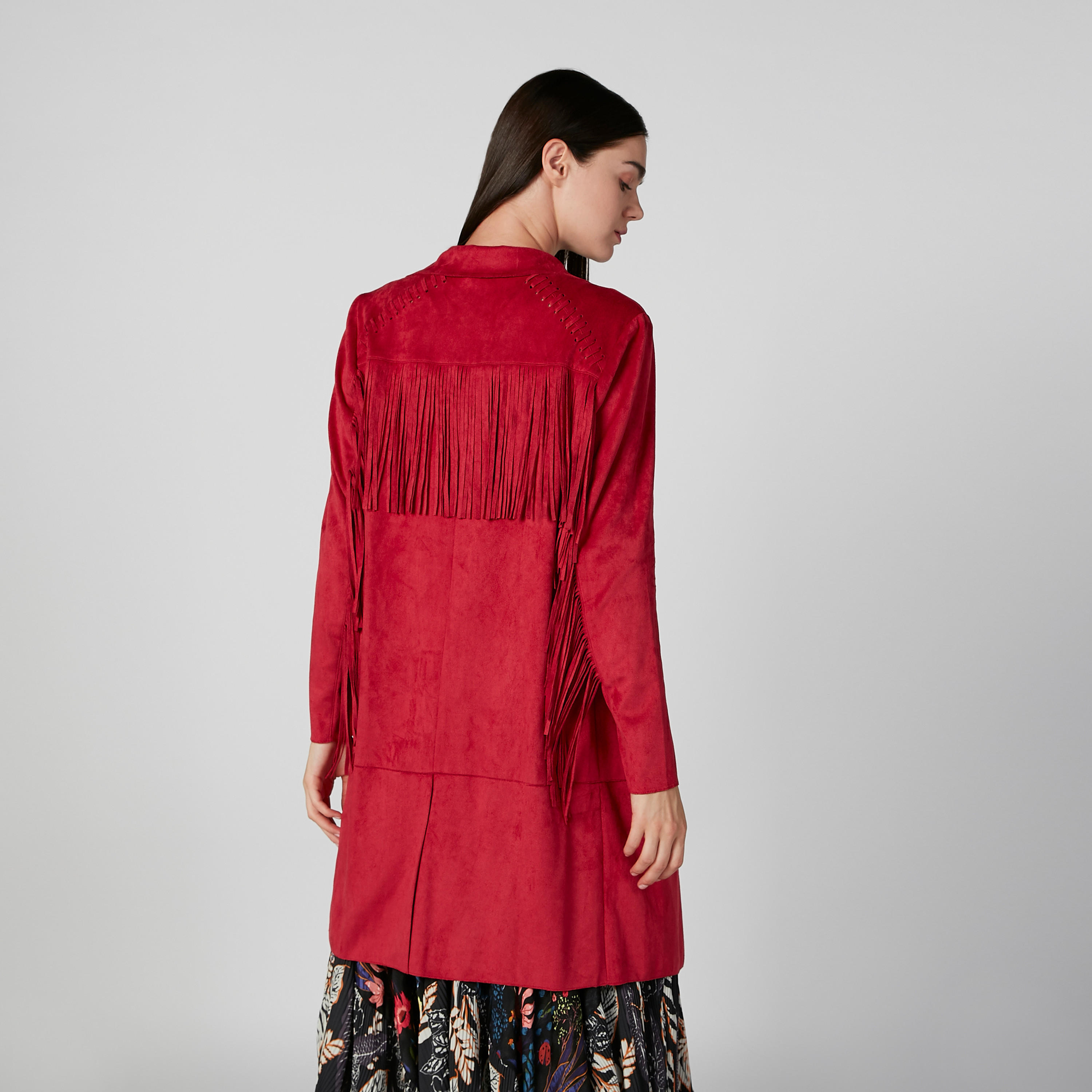 جاكيت بارز الملمس بأكمام طويلة وجيوب-women-winterwear-coatsandjackets-jackets-image-4