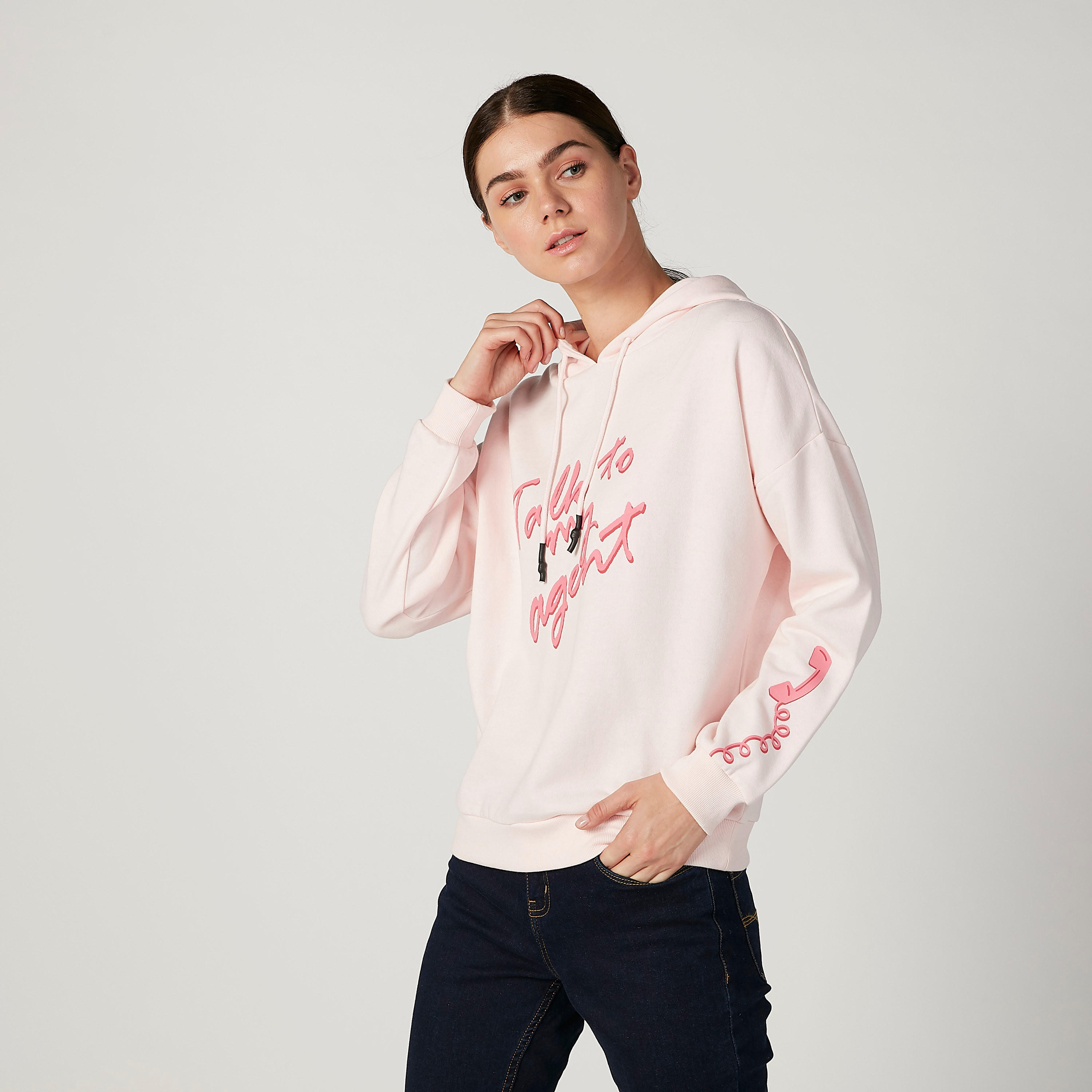 Printed Oversized Hoodie with Long Sleeves-women-winterwear-hoodiesandsweatshirts-hoodies-image-1