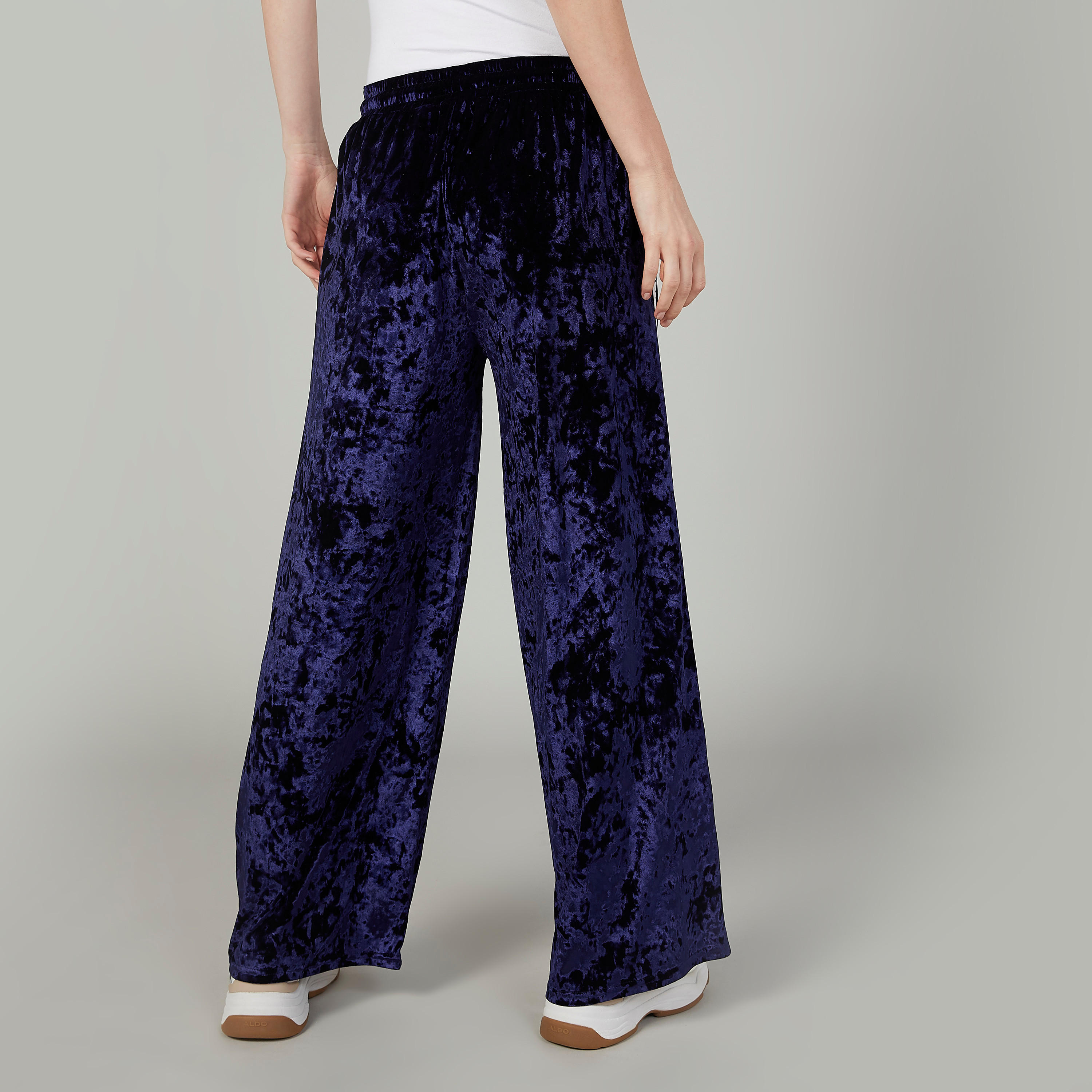 بنطلون بارز الملمس بخصر متوسط الارتفاع و وشريطة بطبعات-women-clothing-bottoms-trousers-image-4