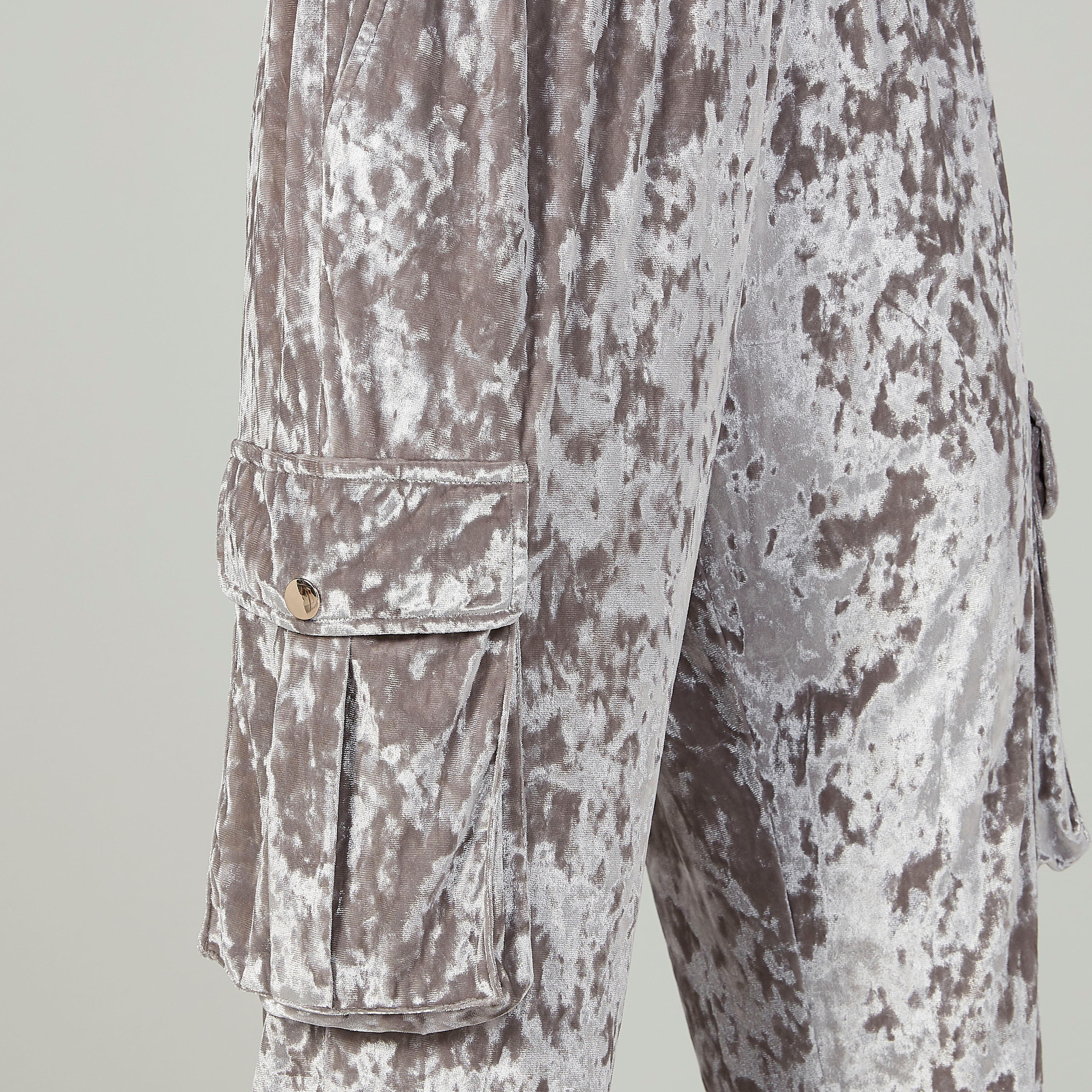 بنطلون رياضي بخصر مطّاطي متوسط الارتفاع وجيوب-women-clothing-bottoms-joggers-image-3