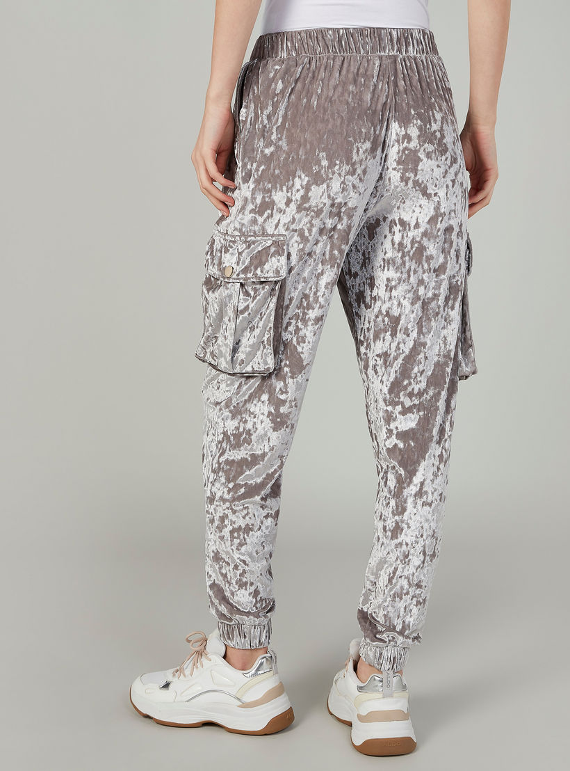 بنطلون رياضي بخصر مطّاطي متوسط الارتفاع وجيوب-women-clothing-bottoms-joggers-image-4