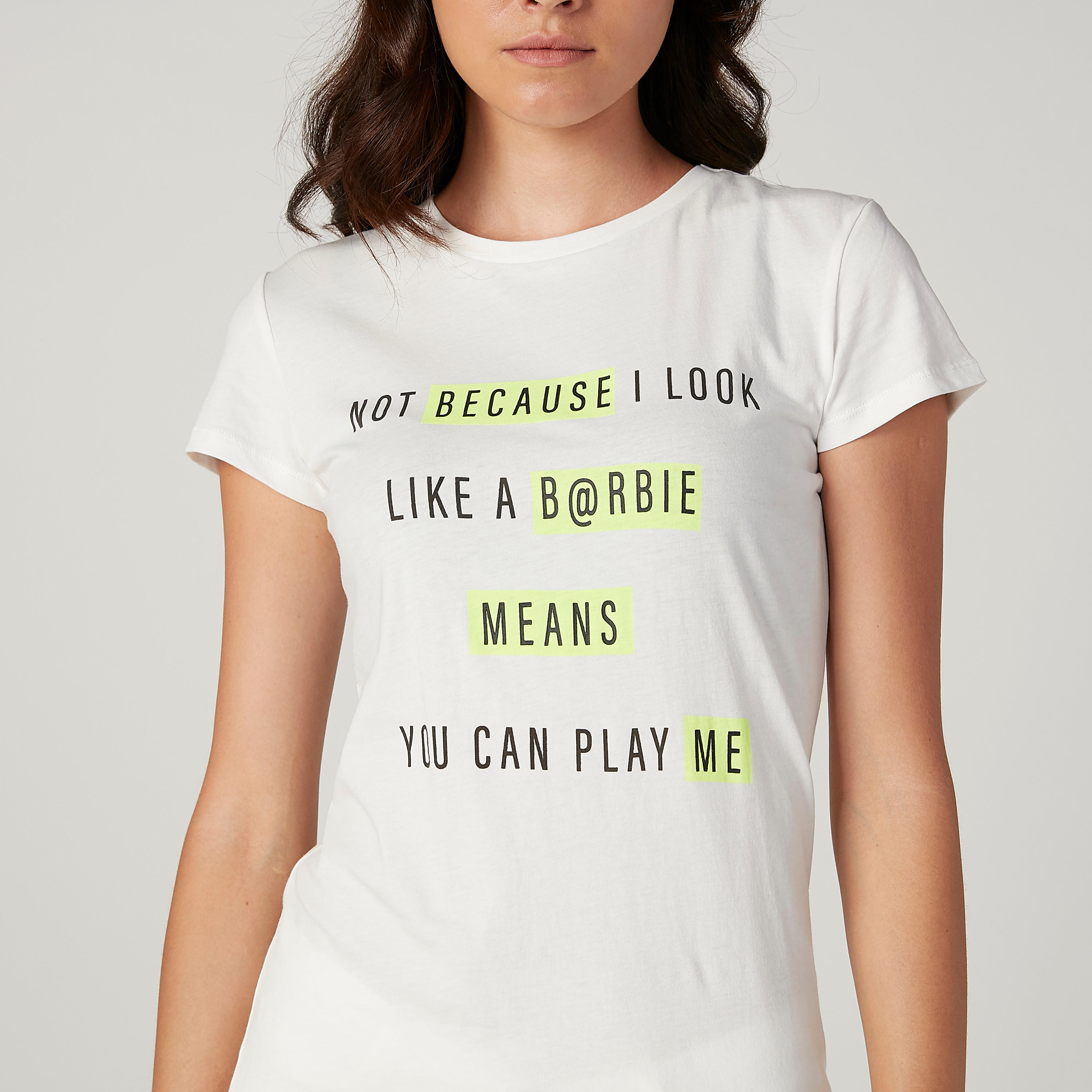 تيشيرت مستدام بياقة ضيّقة وأكمام قصيرة وطبعات -women-clothing-tshirts-image-2