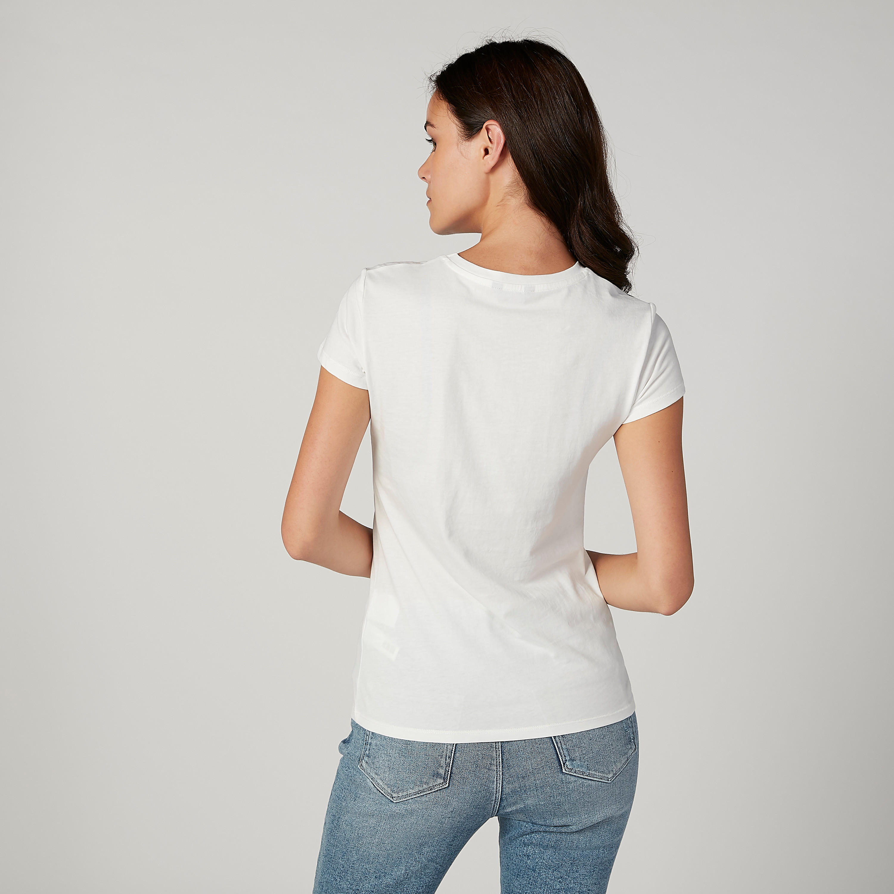 تيشيرت مستدام بياقة ضيّقة وأكمام قصيرة وطبعات -women-clothing-tshirts-image-2