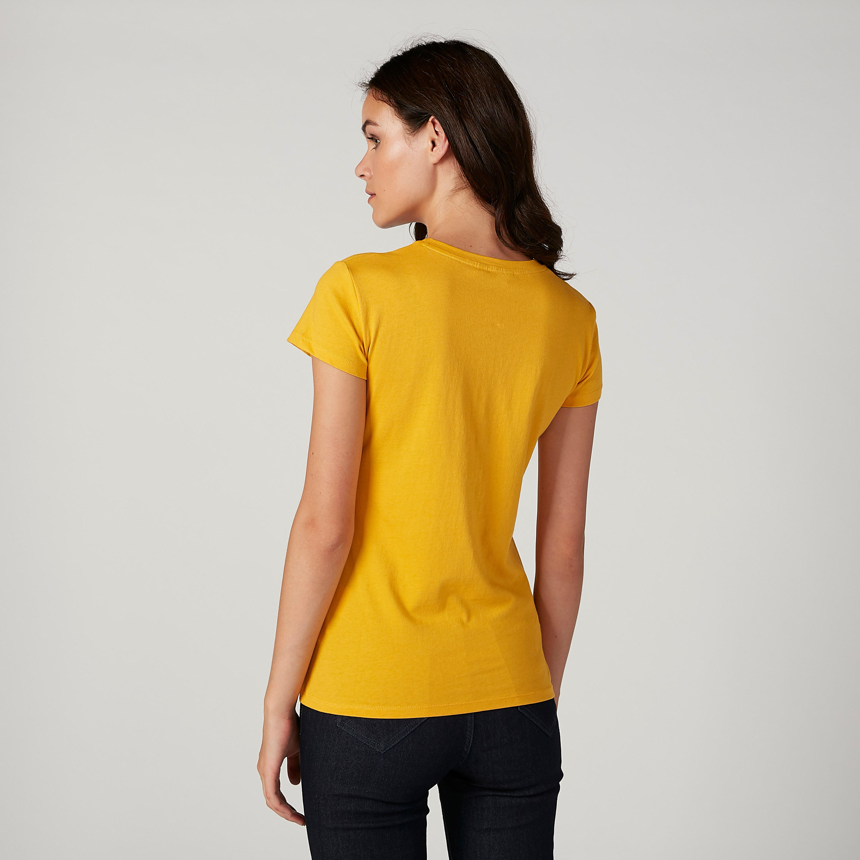 Sustainable Printed T-shirt with Round Neck and Cap Sleeves-women-clothing-tshirts-image-3