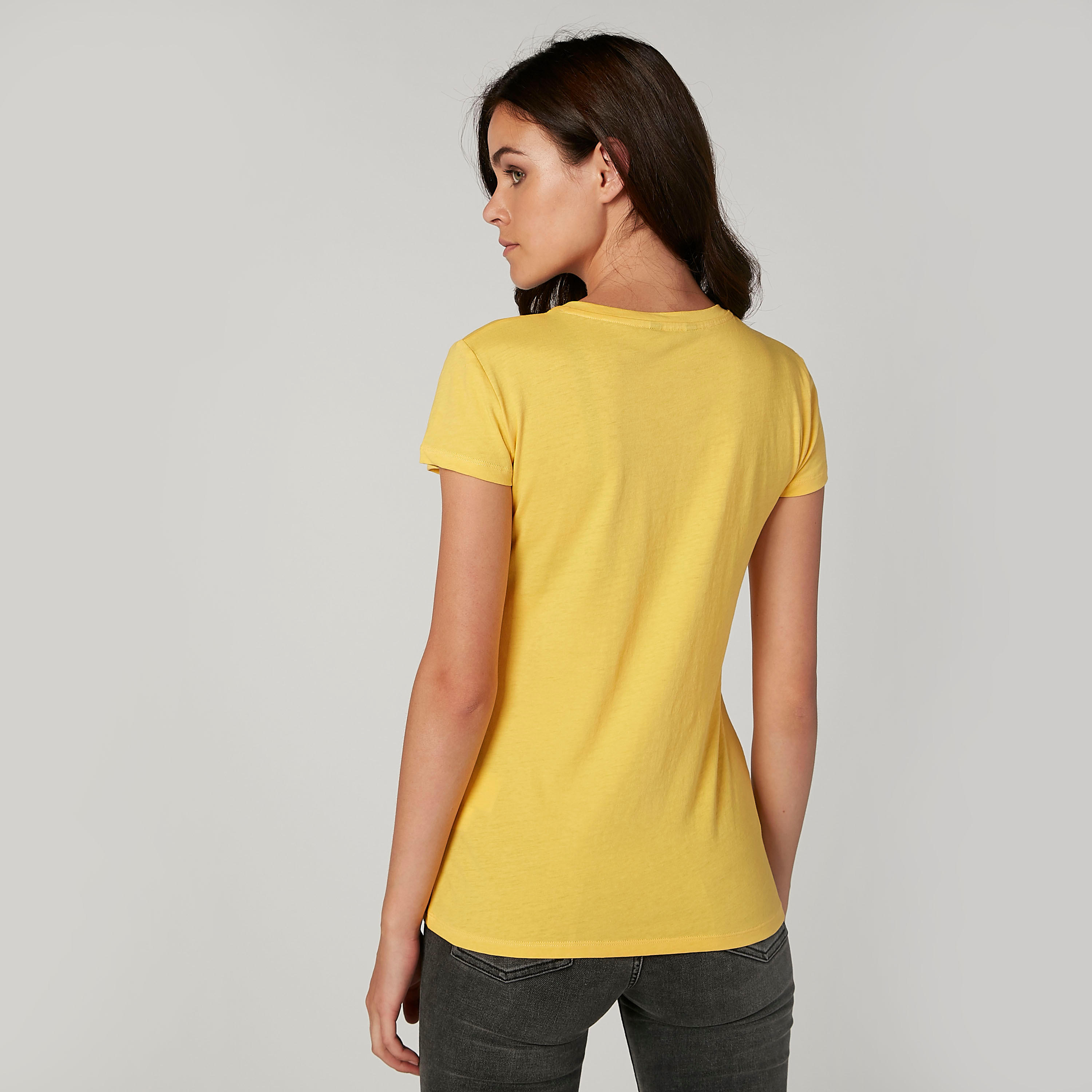 تيشيرت مستدام بياقة مستديرة وأكمام قصيرة وطبعات -women-clothing-tshirts-image-2
