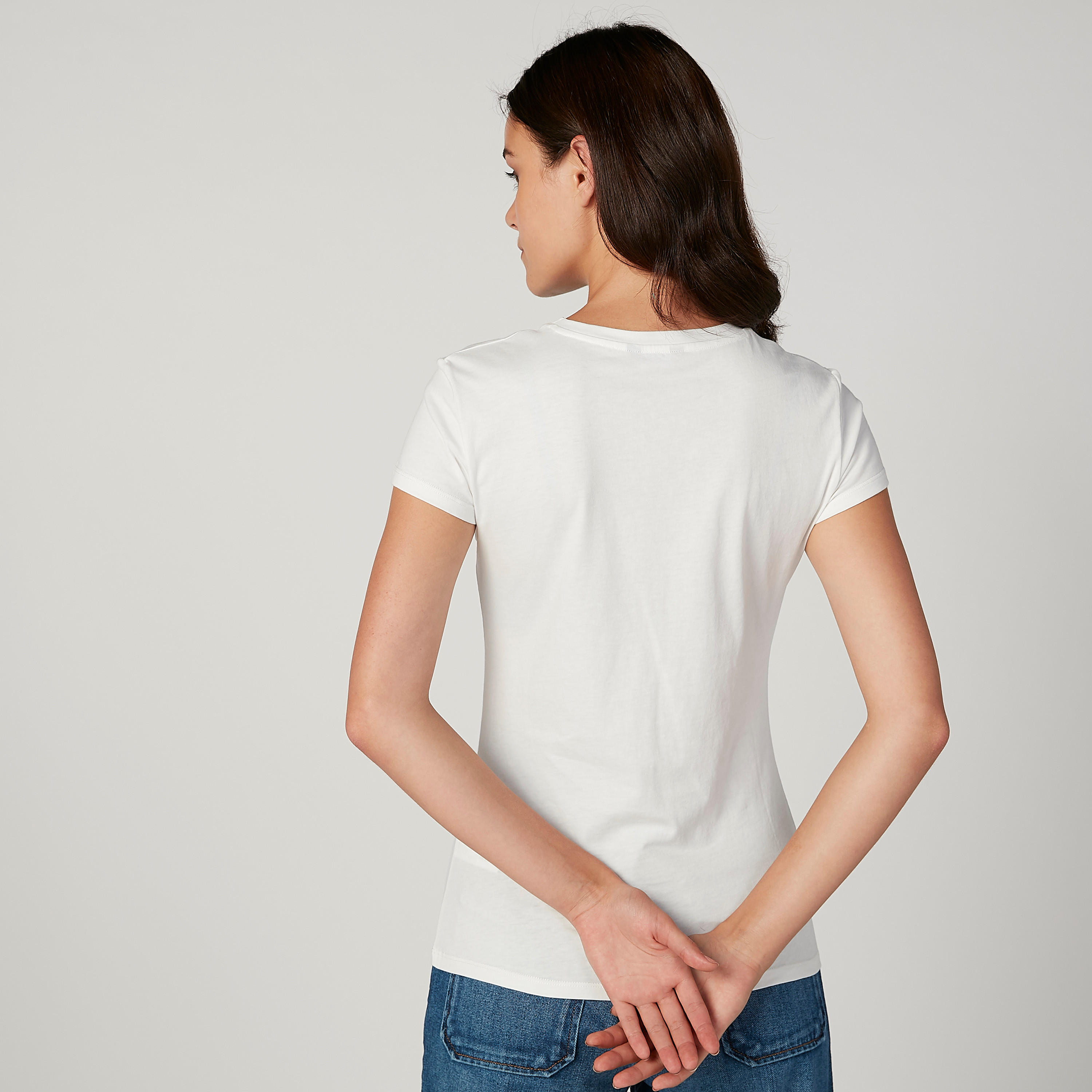 تيشيرت مستدام بياقة ضيّقة وأكمام قصيرة وطبعات -women-clothing-tshirts-image-4