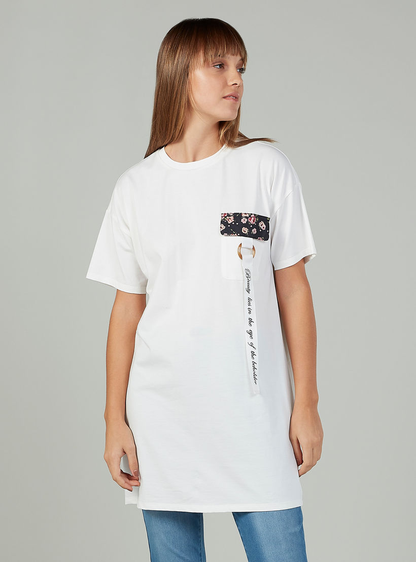 بلوزة بياقة ضيّقة وأكمام قصيرة وطبعات-women-clothing-tshirts-image-5