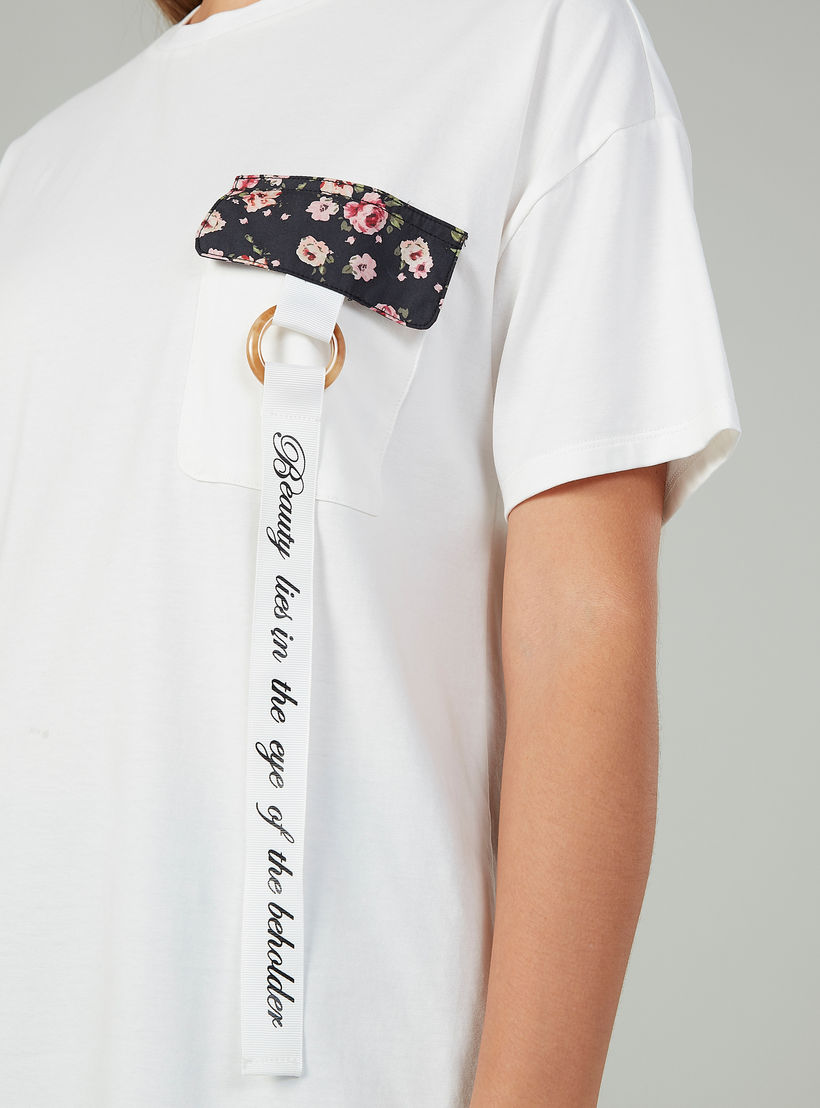 بلوزة بياقة ضيّقة وأكمام قصيرة وطبعات-women-clothing-tshirts-image-3