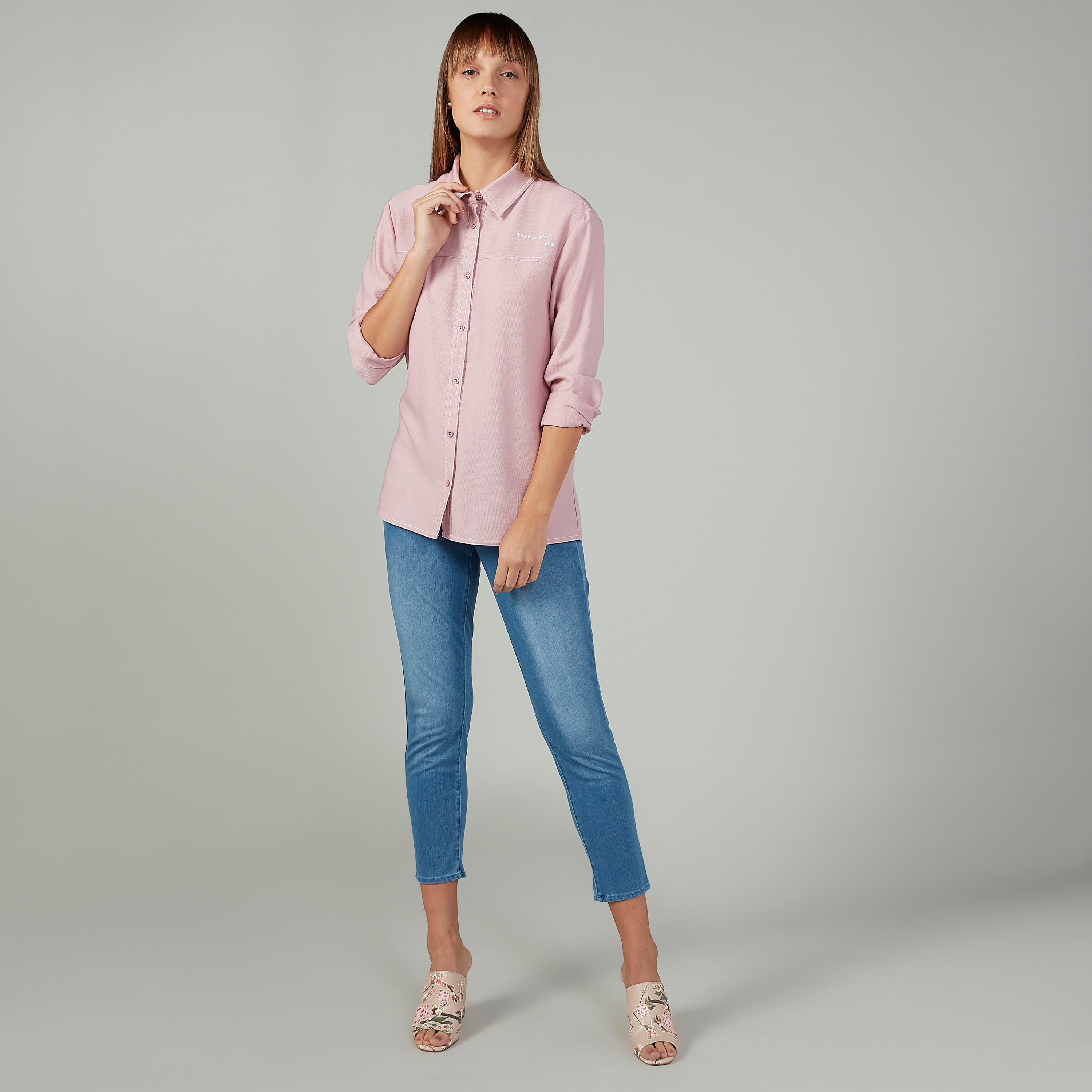 قميص بياقة عادية وأكمام طويلة وطبعات-women-clothing-shirtsandblouses-shirts-image-2