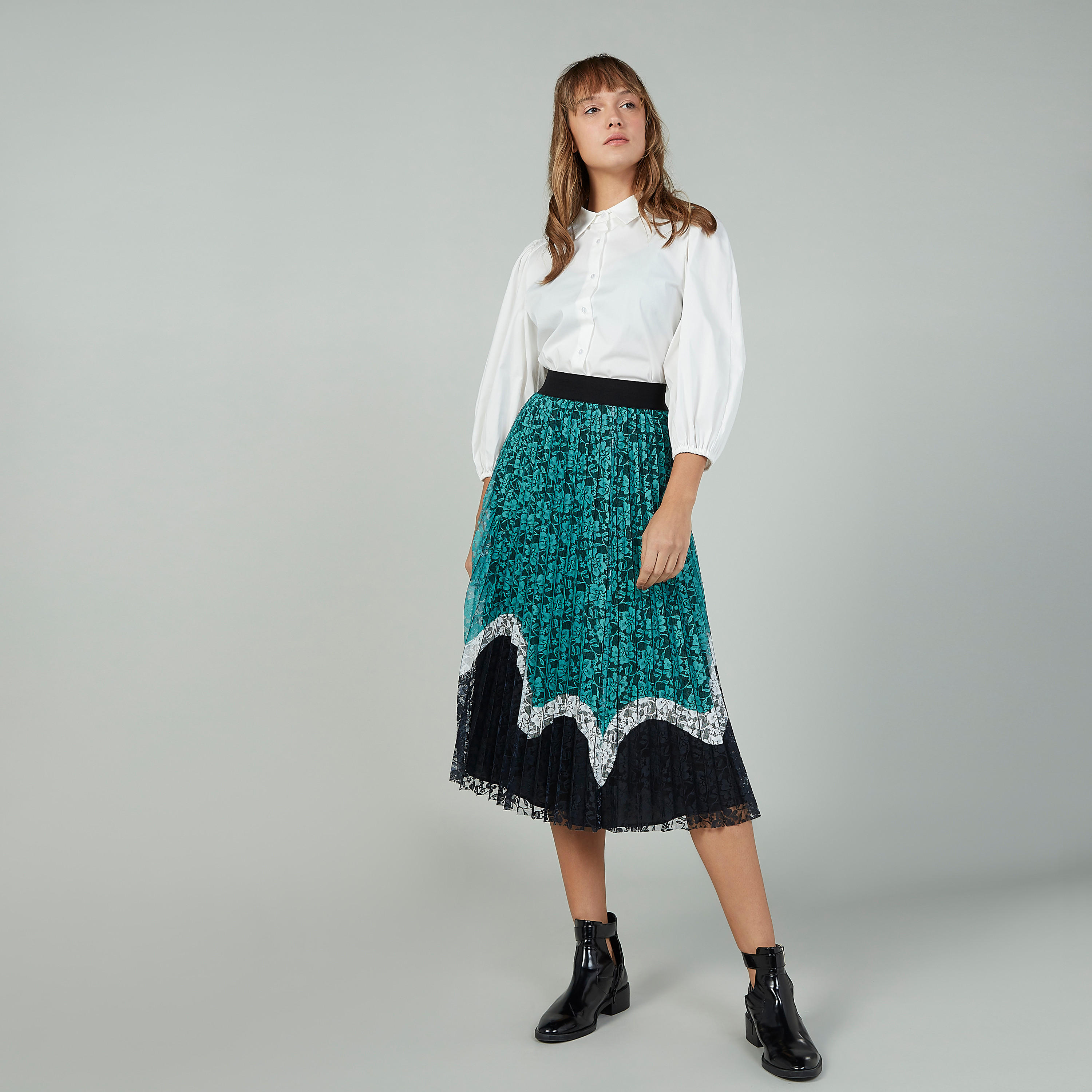 قميص سادة بياقة عاديّة وأكمام طويلة-women-clothing-shirtsandblouses-shirts-image-2