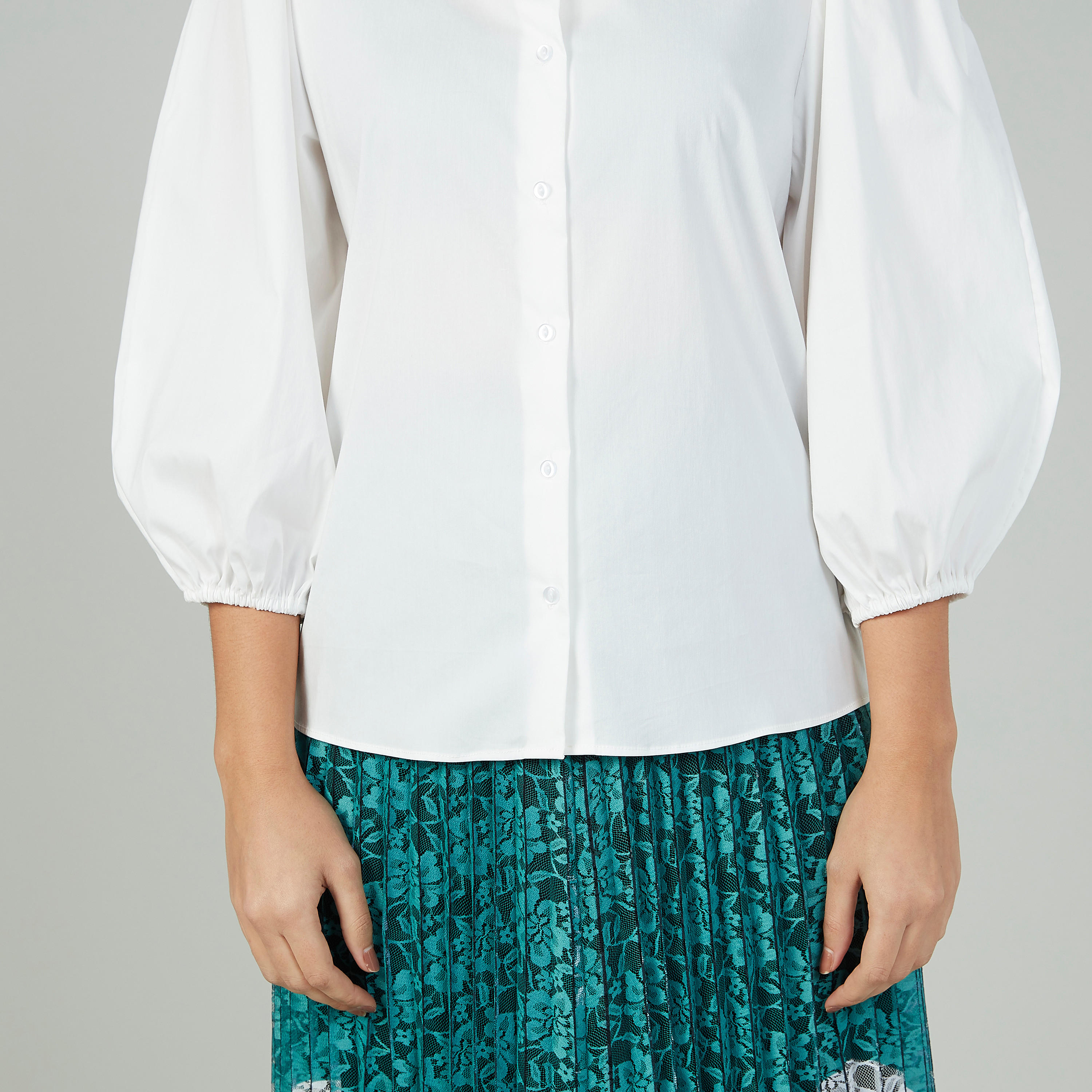 قميص سادة بياقة عاديّة وأكمام طويلة-women-clothing-shirtsandblouses-shirts-image-3