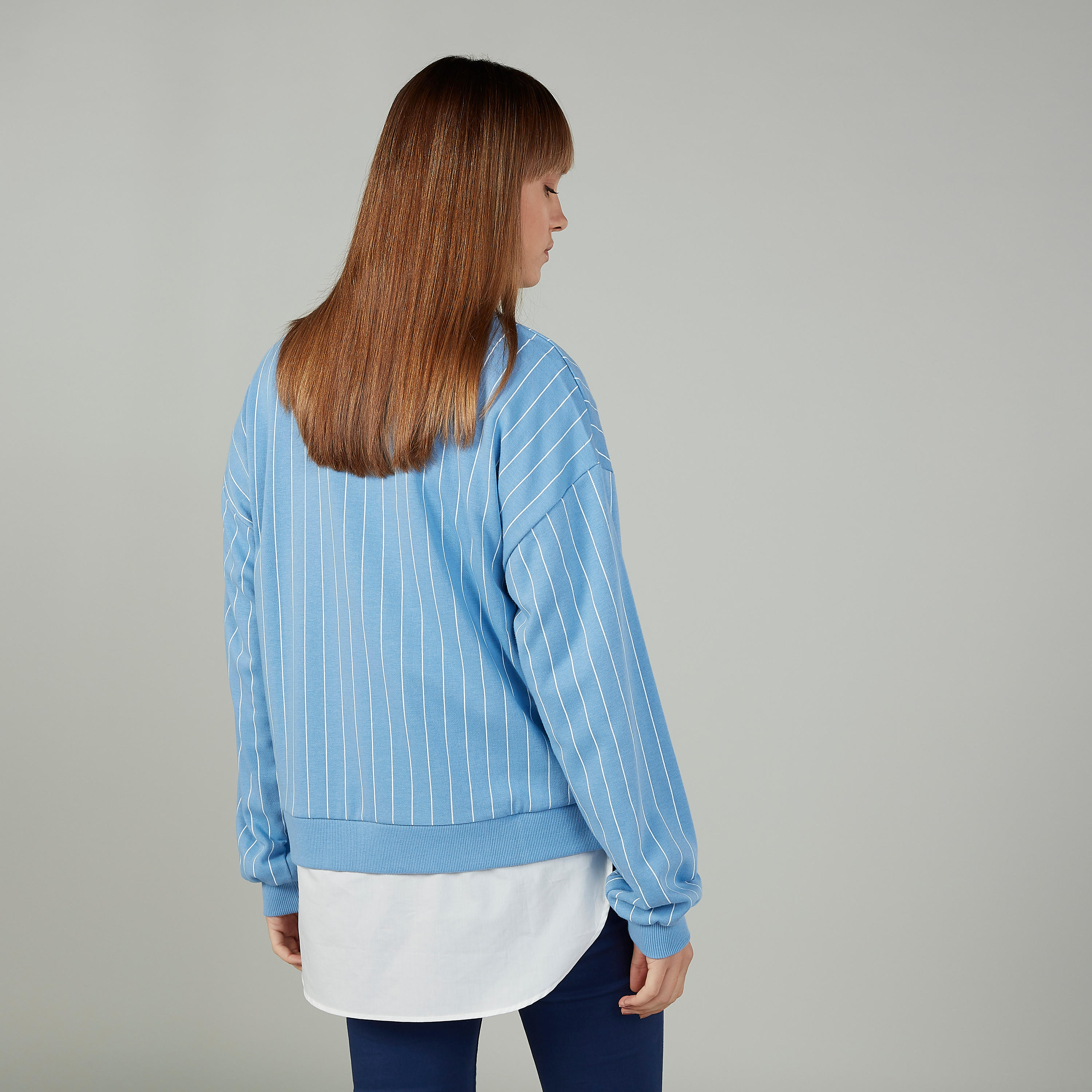 سويت شيرت مقلّم بياقة ضيّقة وأكمام طويلة-women-clothing-cardigansandjumpers-jumpers-image-4