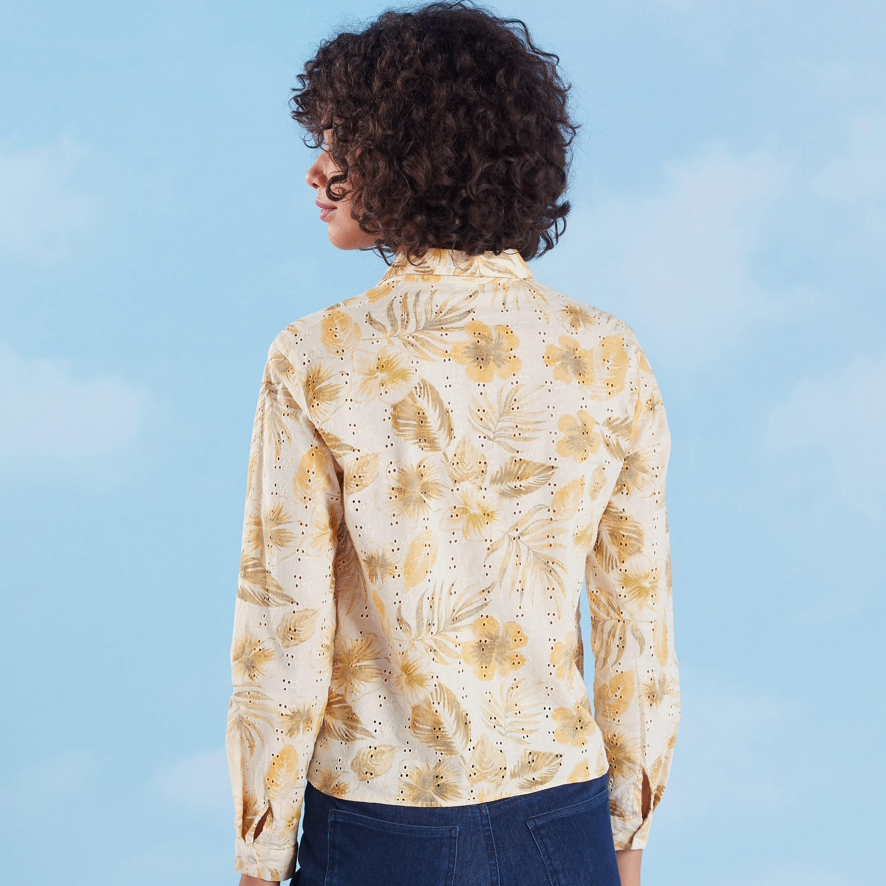 بلوزة بياقة عاديّة وأكمام طويلة وطبعات-women-clothing-shirtsandblouses-blouses-image-1