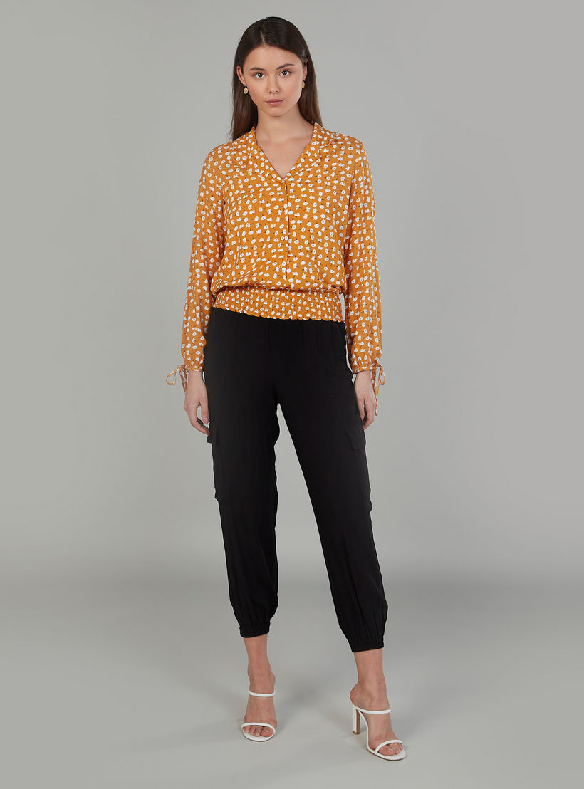بلوزة بياقة V بأكمام طويلة وطبعات أزهار-women-clothing-shirtsandblouses-blouses-image-3
