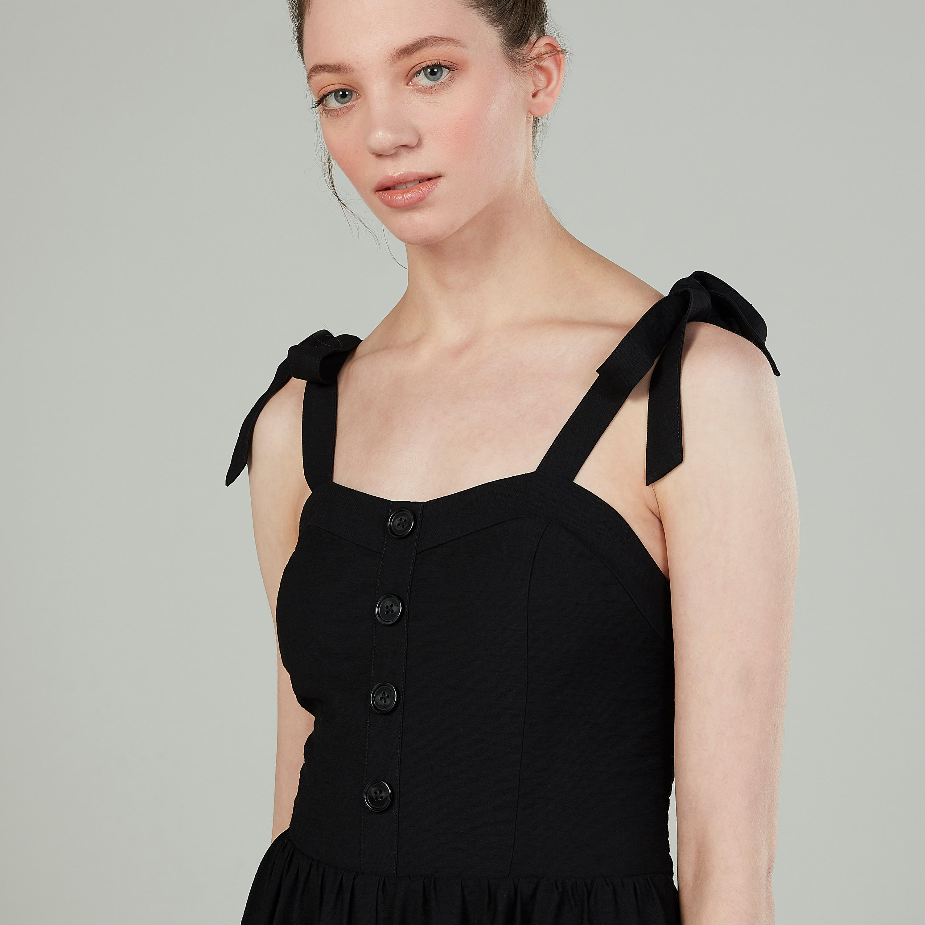 آفرول بارز الملمس بحزام وتفاصيل سموكينج-women-clothing-jumpsuits-image-3