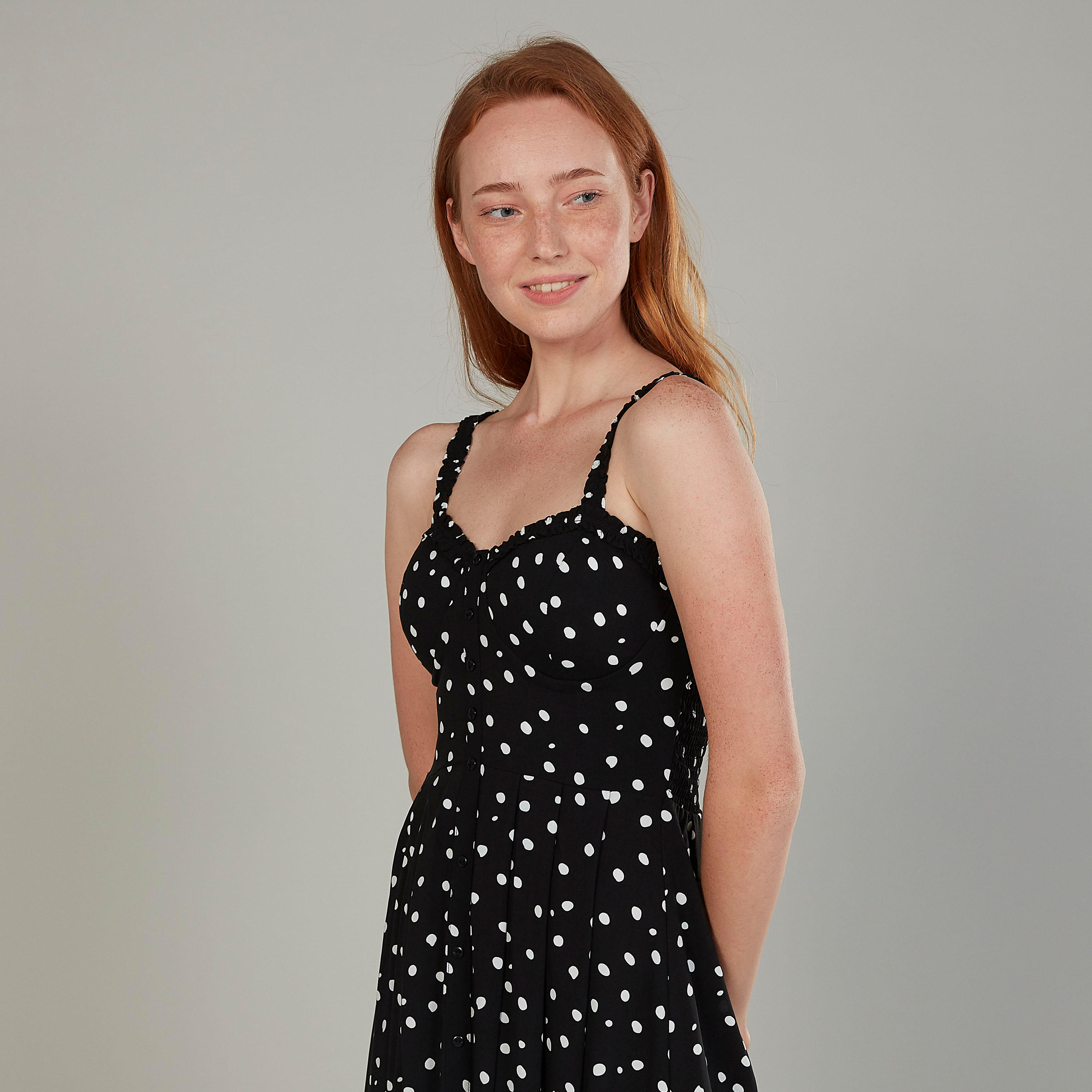 فستان ميدي ايه لاين بأحزمة وطبعات-women-clothing-dresses-image-3