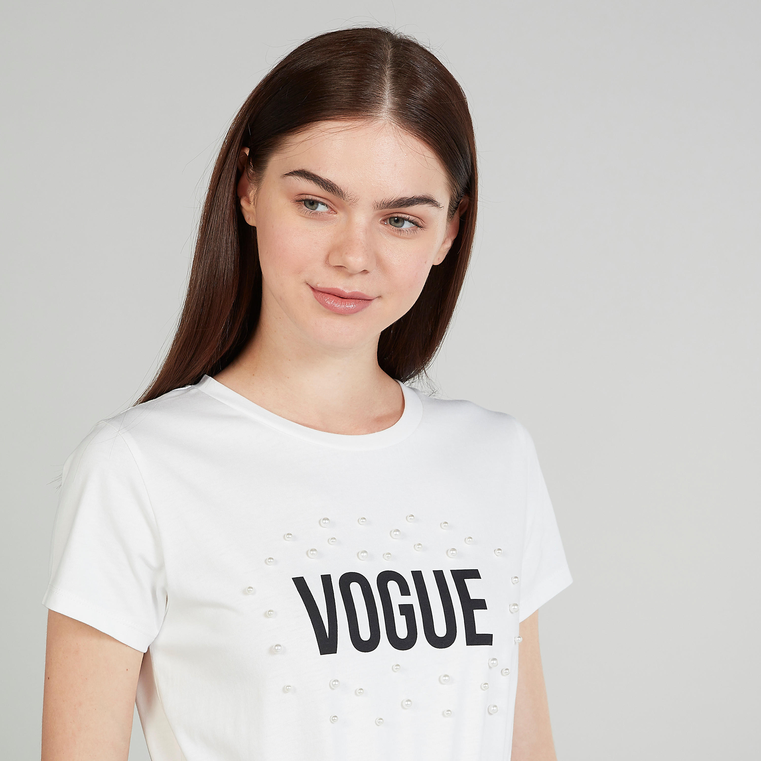 فستان تيشيرت متوسط الطول بياقة مستديرة وأكمام قصيرة وطبعات-women-clothing-dresses-image-4