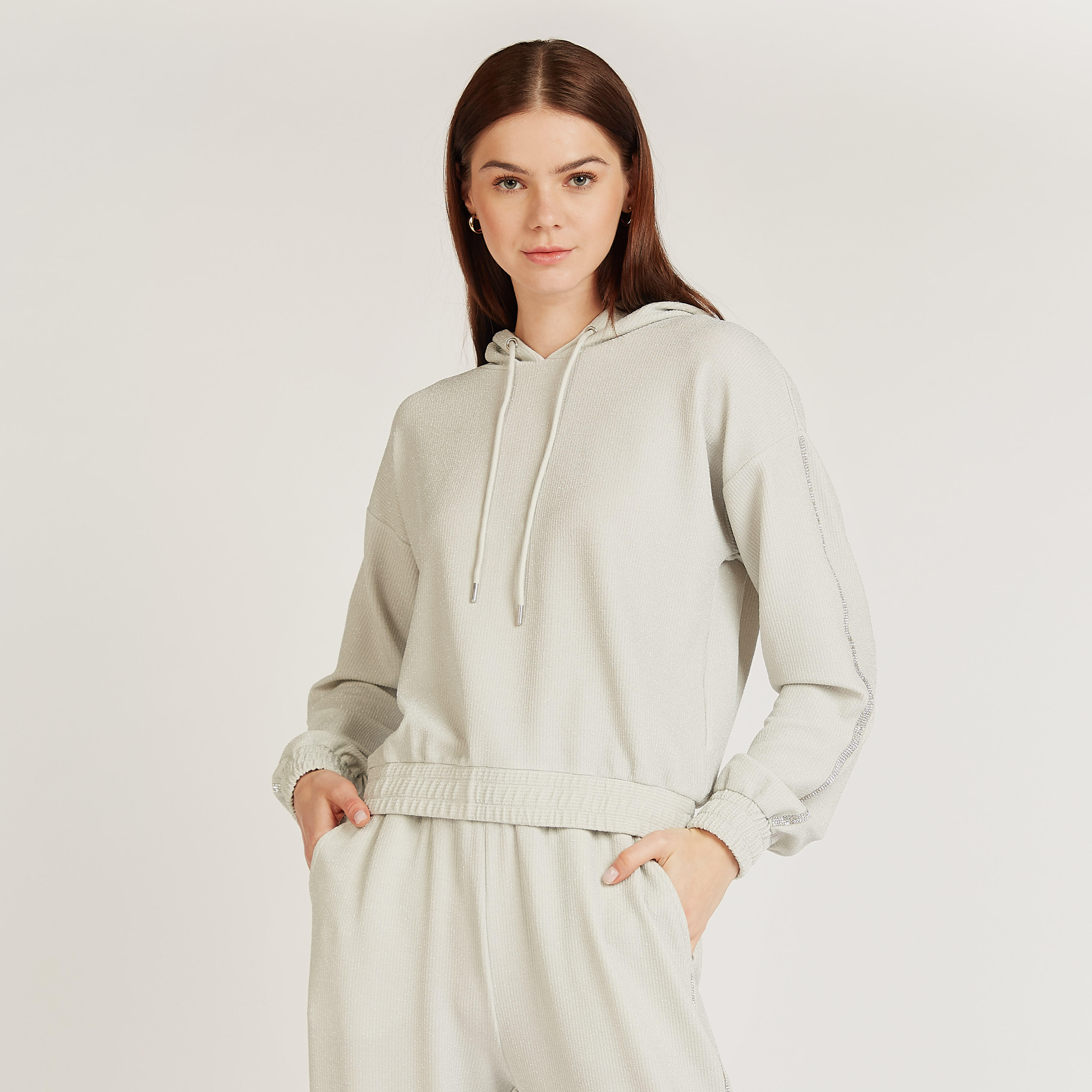 هودي بارز الملمس بأكمام طويلة-women-winterwear-hoodiesandsweatshirts-hoodies-image-1
