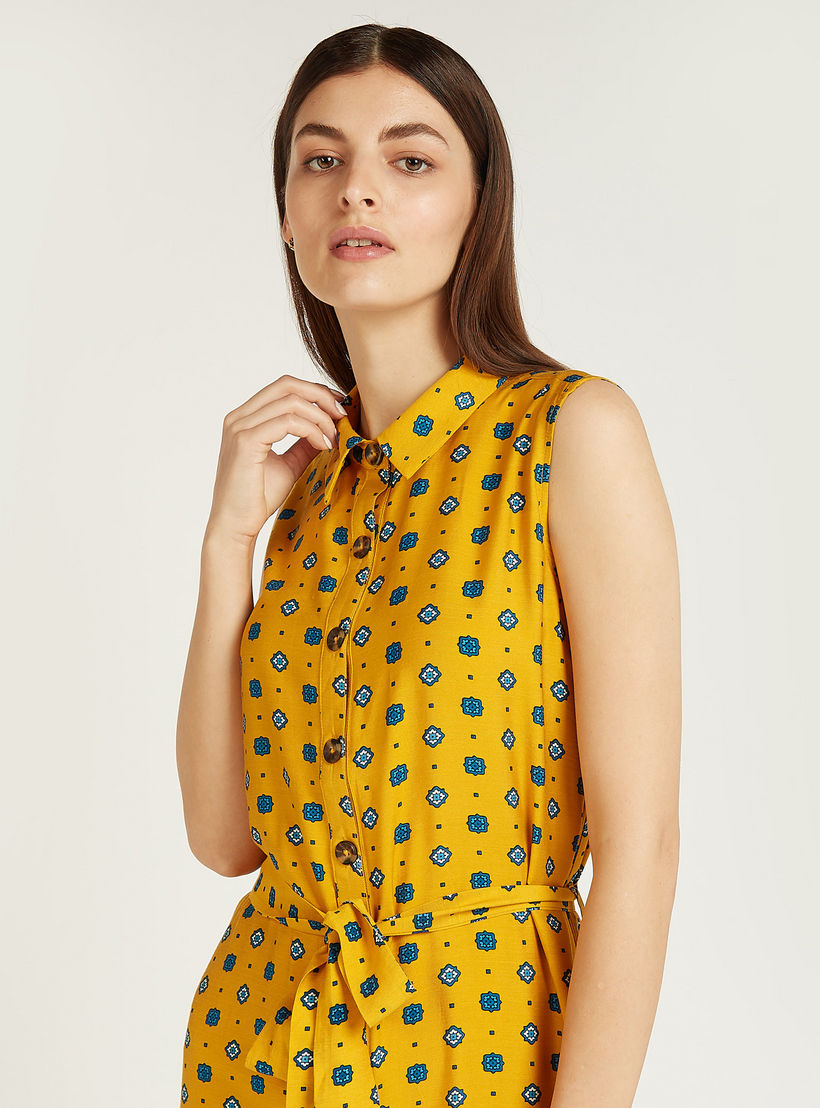 فستان قميص ميدي دون أكمام بطبعات وياقة عادية وأربطة-women-clothing-dresses-image-3