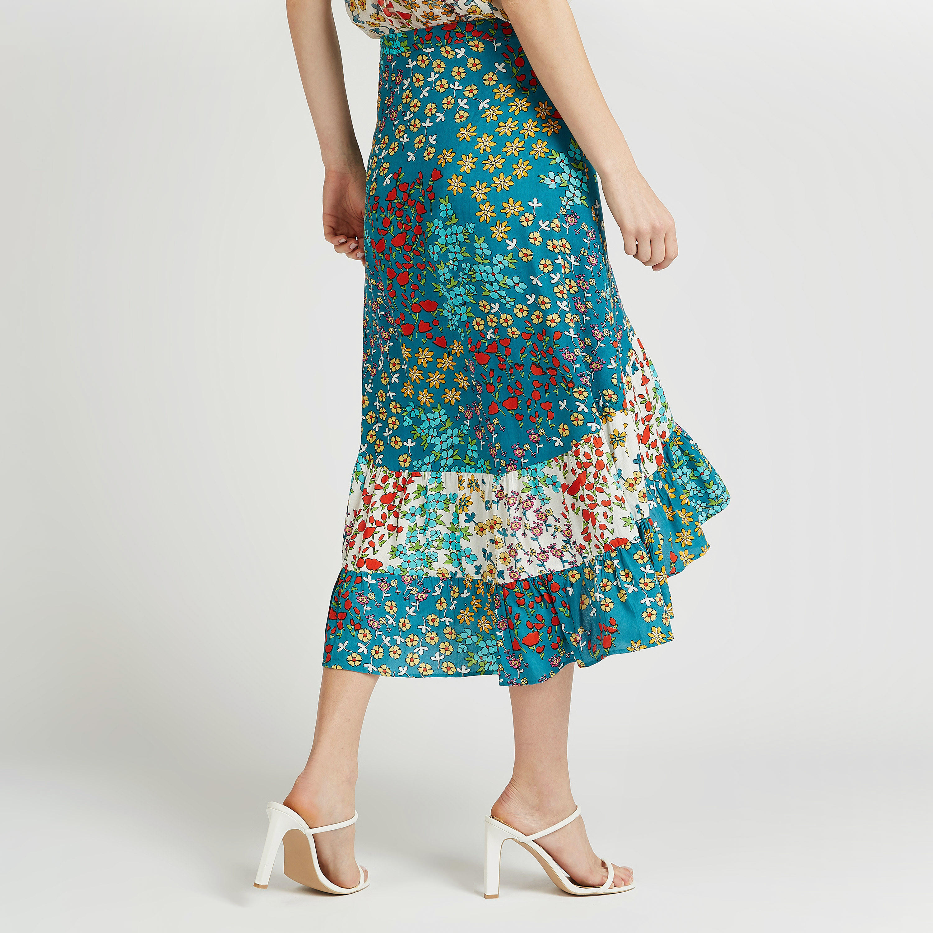 تنورة ملفوفة ميدي بحواف غير مستوية وأربطة وطبعات-women-clothing-bottoms-skirts-image-4