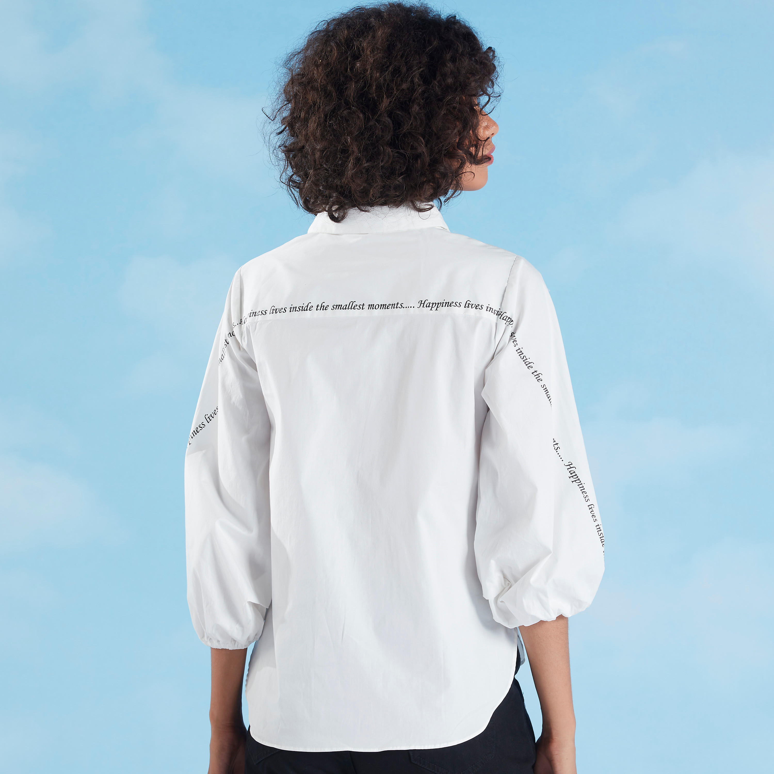 Printed Shirt with Spread Collar and Bishop Sleeves-women-clothing-shirtsandblouses-shirts-image-5