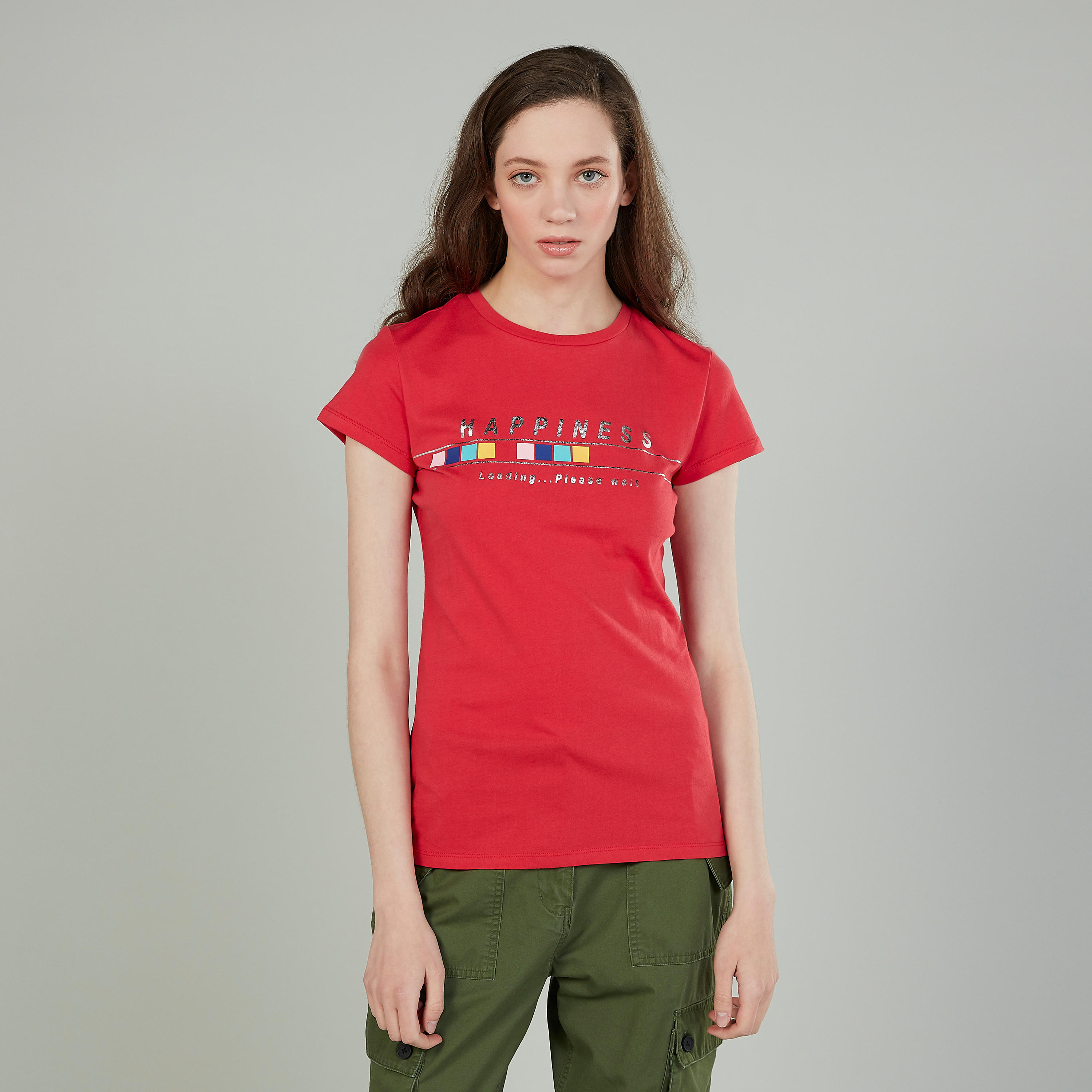 تيشيرت بياقة مستديرة وأكمام قصيرة وطبعات-women-clothing-tshirts-image-1