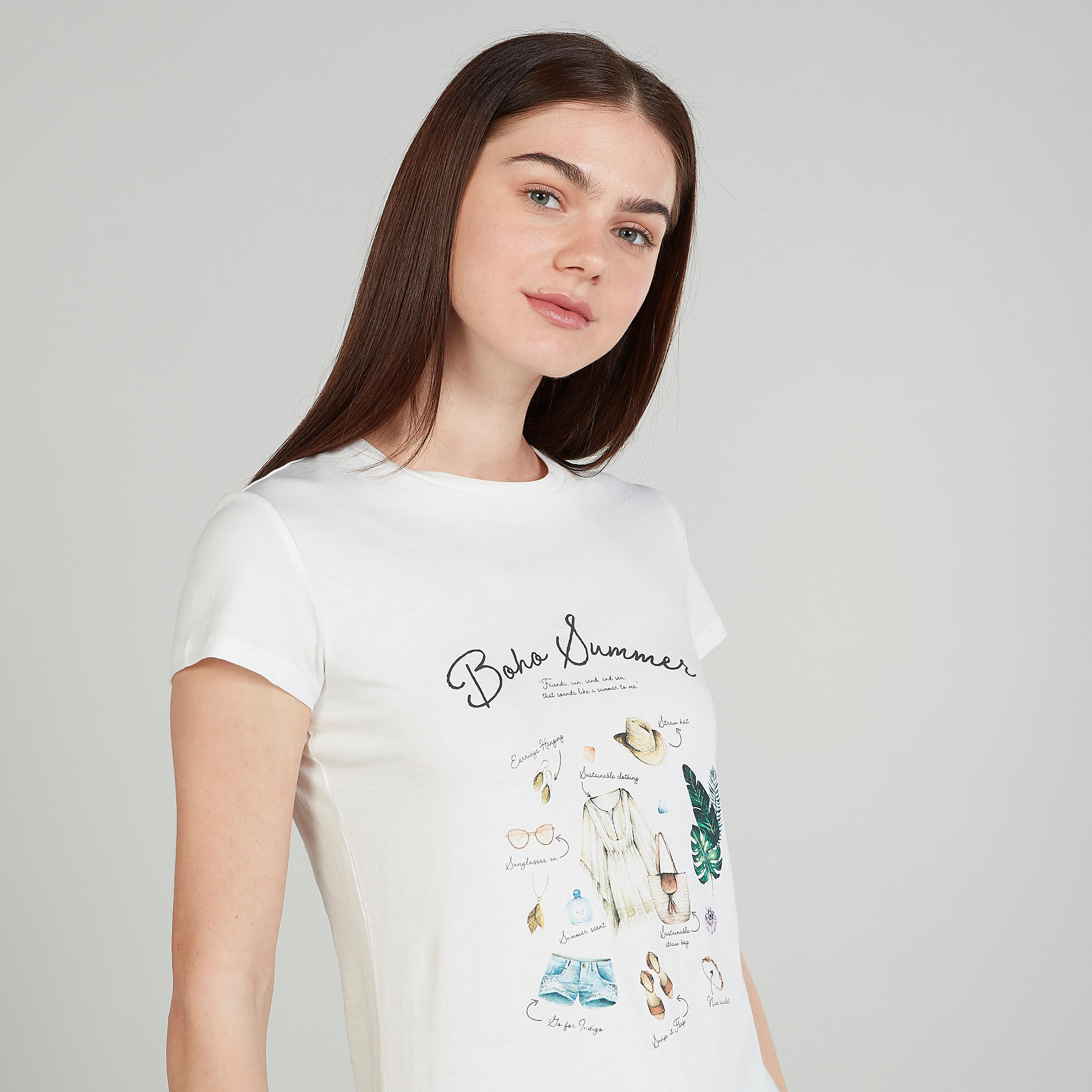 تيشيرت بياقة مستديرة وأكمام قصيرة وطبعات-women-clothing-tshirts-image-3